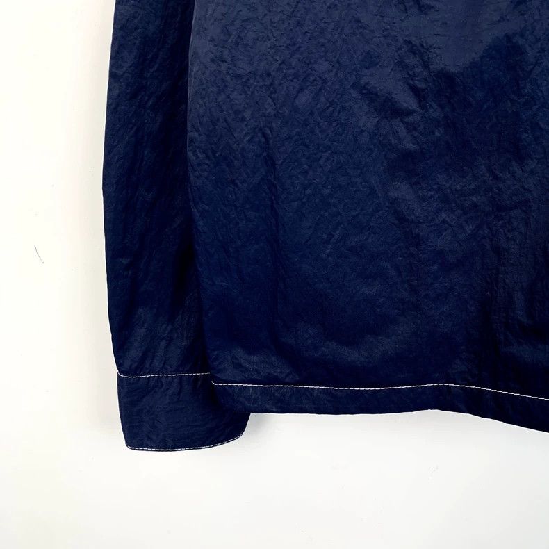 Dior Dior Size 41 22 dark blue letter embroidered lapel long-sle Size US XXS / EU 40 - 4 Thumbnail
