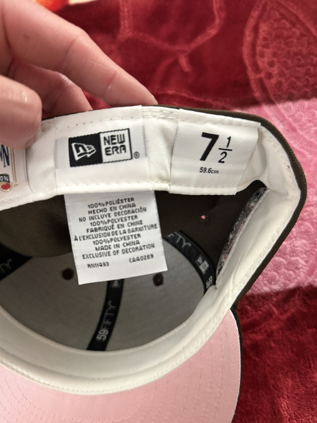 New Era Mag Park Atlanta Braves Pink Mocha 2.0 2017 Inaugural 7 1/2 Size ONE SIZE - 6 Thumbnail