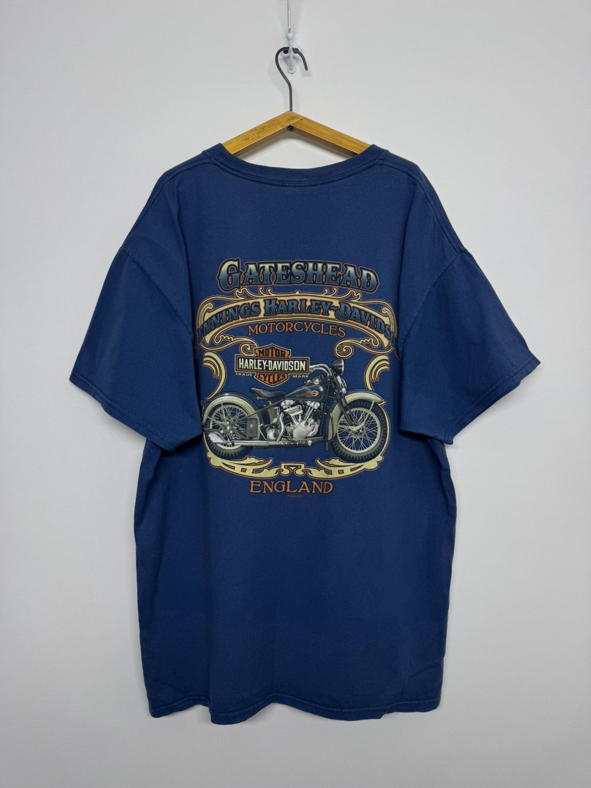Harley Davidson Vintage Harley Davidson Corpus Christi Texas Tee Shirt Blue Size US XL / EU 56 / 4 - 2 Thumbnail