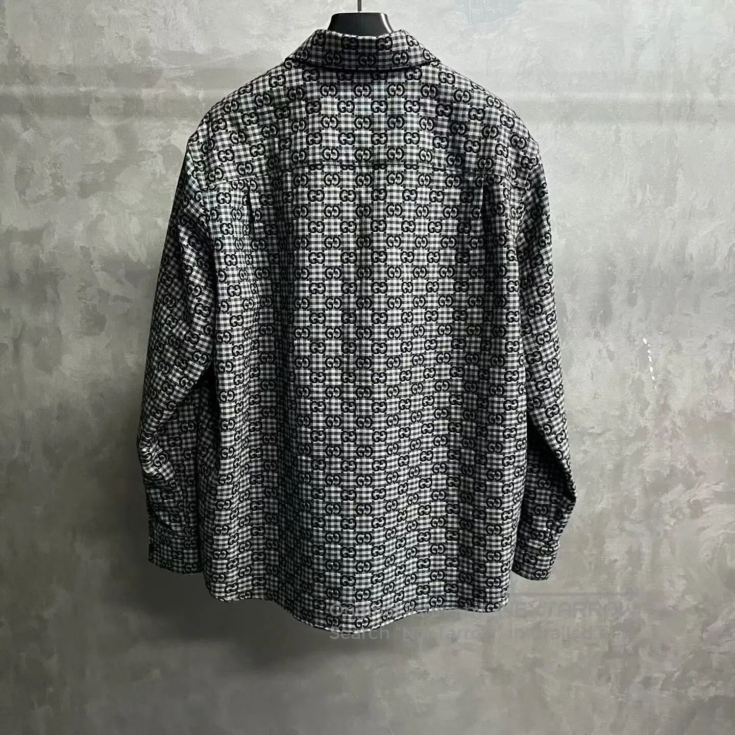 Gucci Guicci Checkered GG jacquard long-sleeved shirt with singl Size US M / EU 48-50 / 2 - 5 Thumbnail