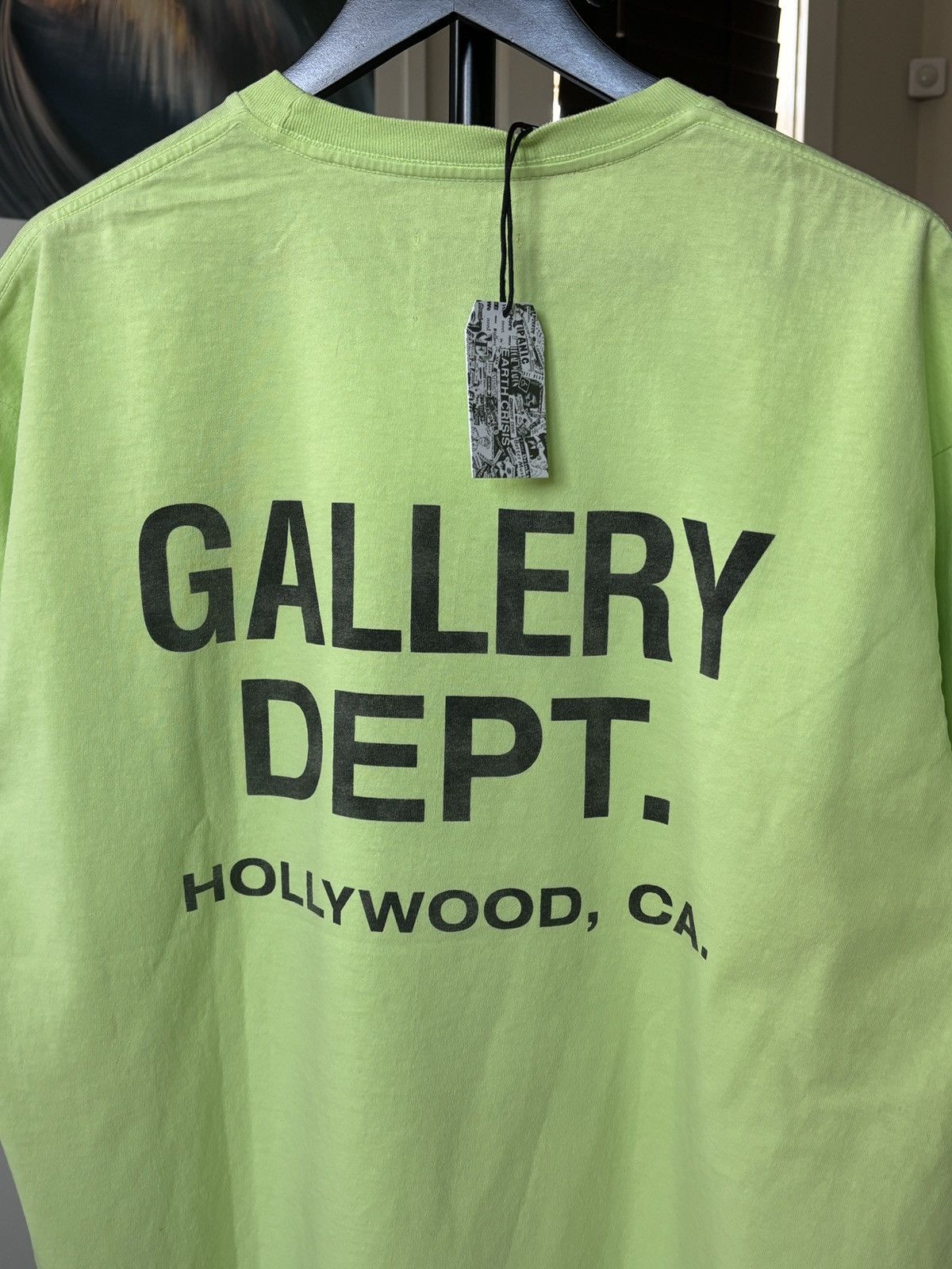Gallery Dept. NEW | NEON GREEN | GALLERY DEPT LOGO TEE Size US XL / EU 56 / 4 - 6 Thumbnail