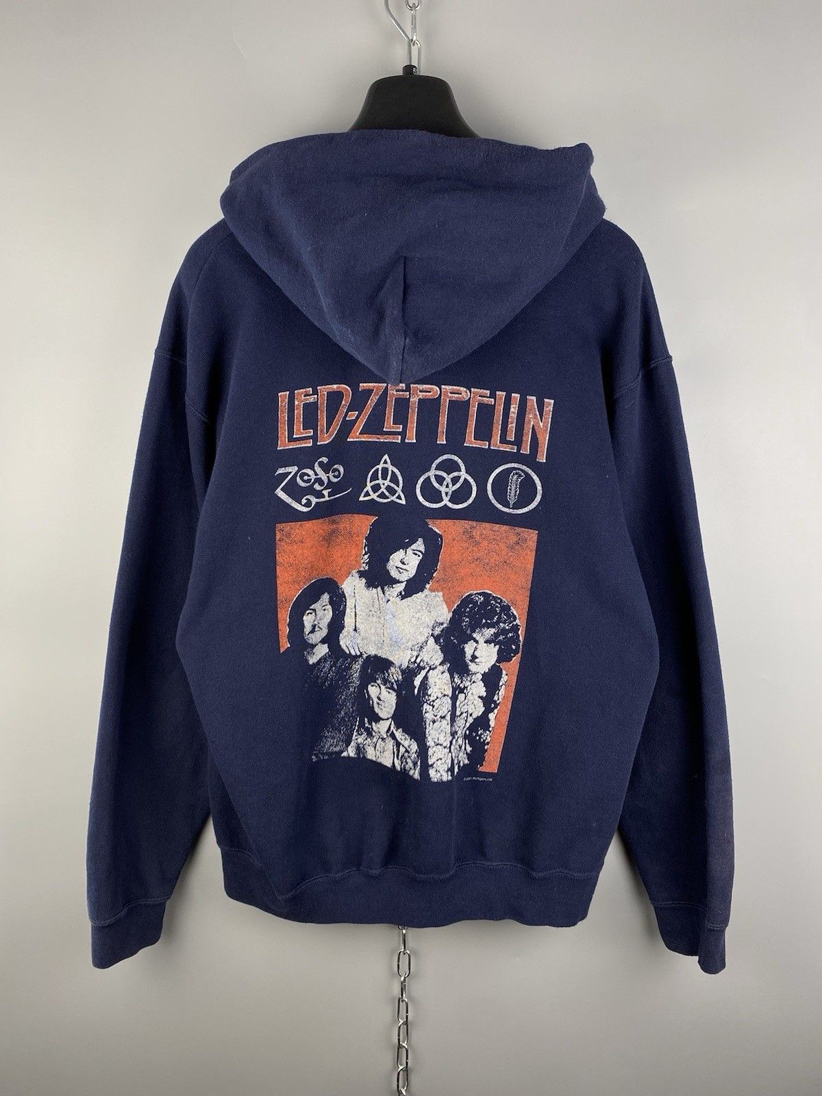 Band Tees Led Zeppelin Full Zip Printed Band Rock Hoodie Size US L / EU 52-54 / 3 - 10 Thumbnail
