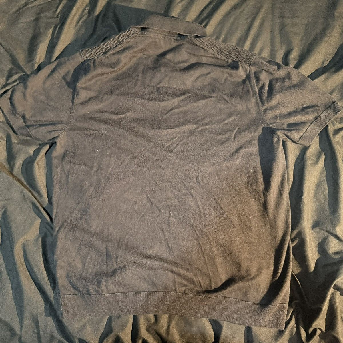 BUGATCHI Bugatchi full button up short sleeve polo sweater Size US L / EU 52-54 / 3 - 5 Thumbnail