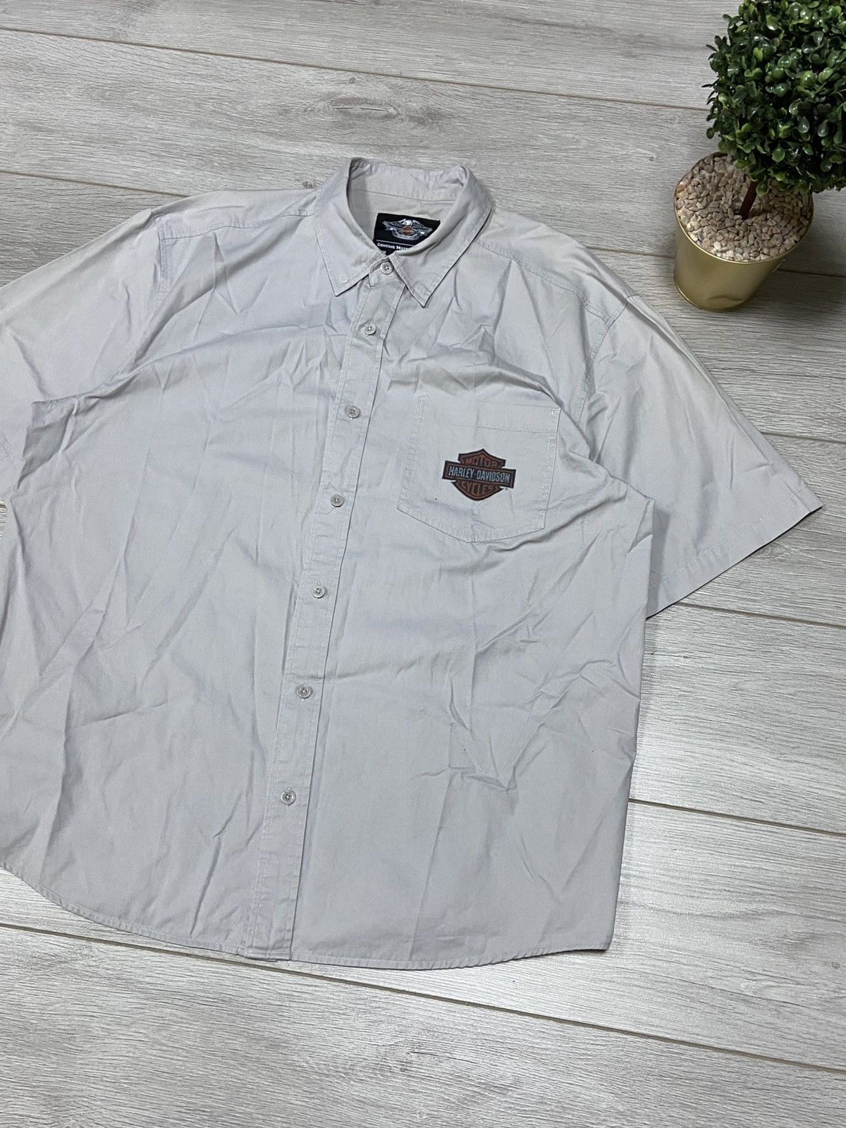 Harley Davidson Harley Davidson eagle 🦅 vintage big logo shirt buttons Size US XL / EU 56 / 4 - 3 Thumbnail