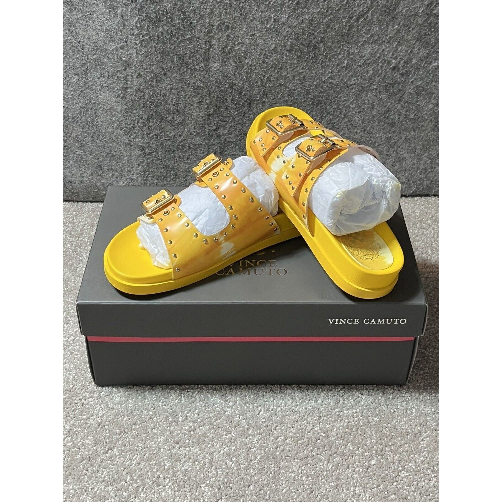 Vince Camuto Vince Camuto Platform Slide Sandals Sz 6 Tie Dye Studded Y2K Size US 6 / IT 36 - 1 Thumbnail