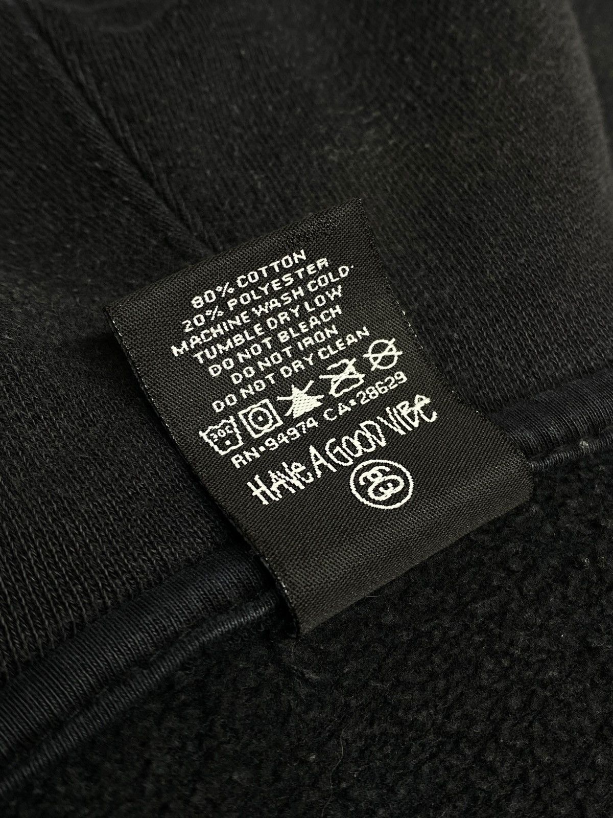 Stussy STUSSY ZIP HOODIE USA MADE FADED BLACK OG SKATE STYLE Size US M / EU 48-50 / 2 - 19 Thumbnail