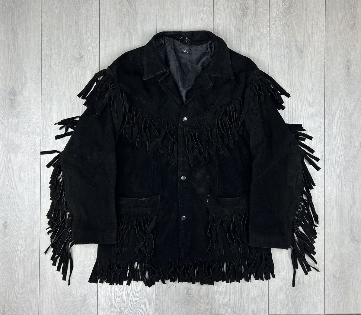 Vintage Leather Vintage Western Cowboy style Black Jacket size XL L Size US XL / EU 56 / 4 - 1 Thumbnail