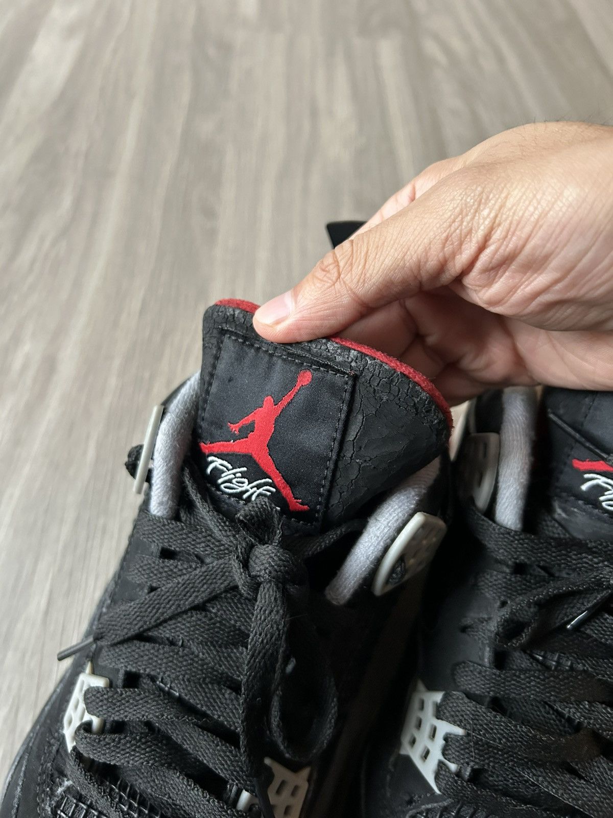 Jordan Brand Air Jordan Retro 4 Bred 2019 Size 10 Size US 10 / EU 43 - 18 Thumbnail