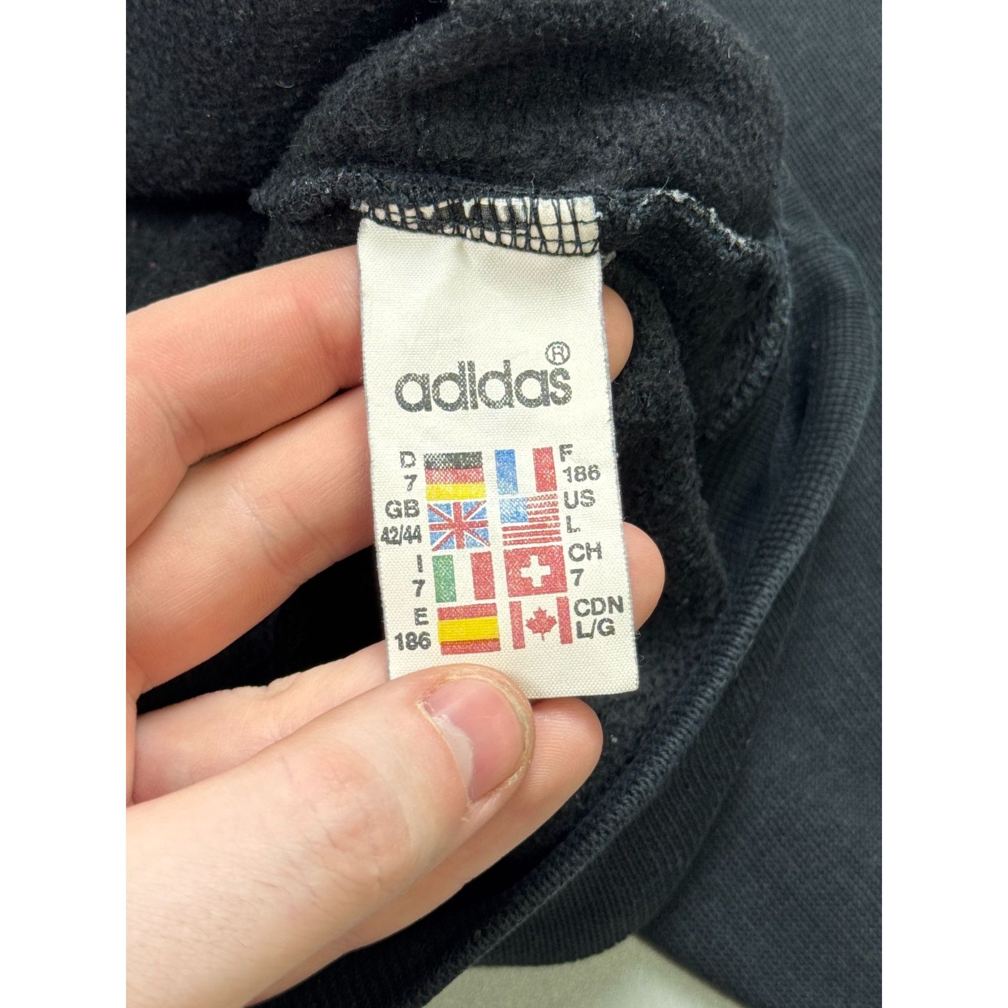 Adidas 80’s Vintage Adidas Trefoil Big Logo Sweatshirt Size US L / EU 52-54 / 3 - 10 Thumbnail