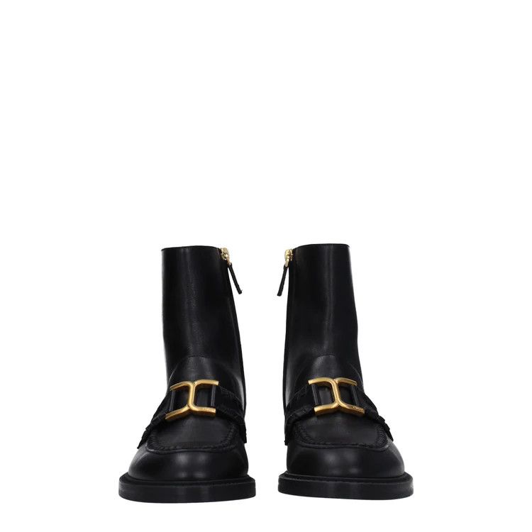 Chloe ob1o1e1024 Leather Ankle Boots in Black Size US 6 / IT 36 - 3 Thumbnail