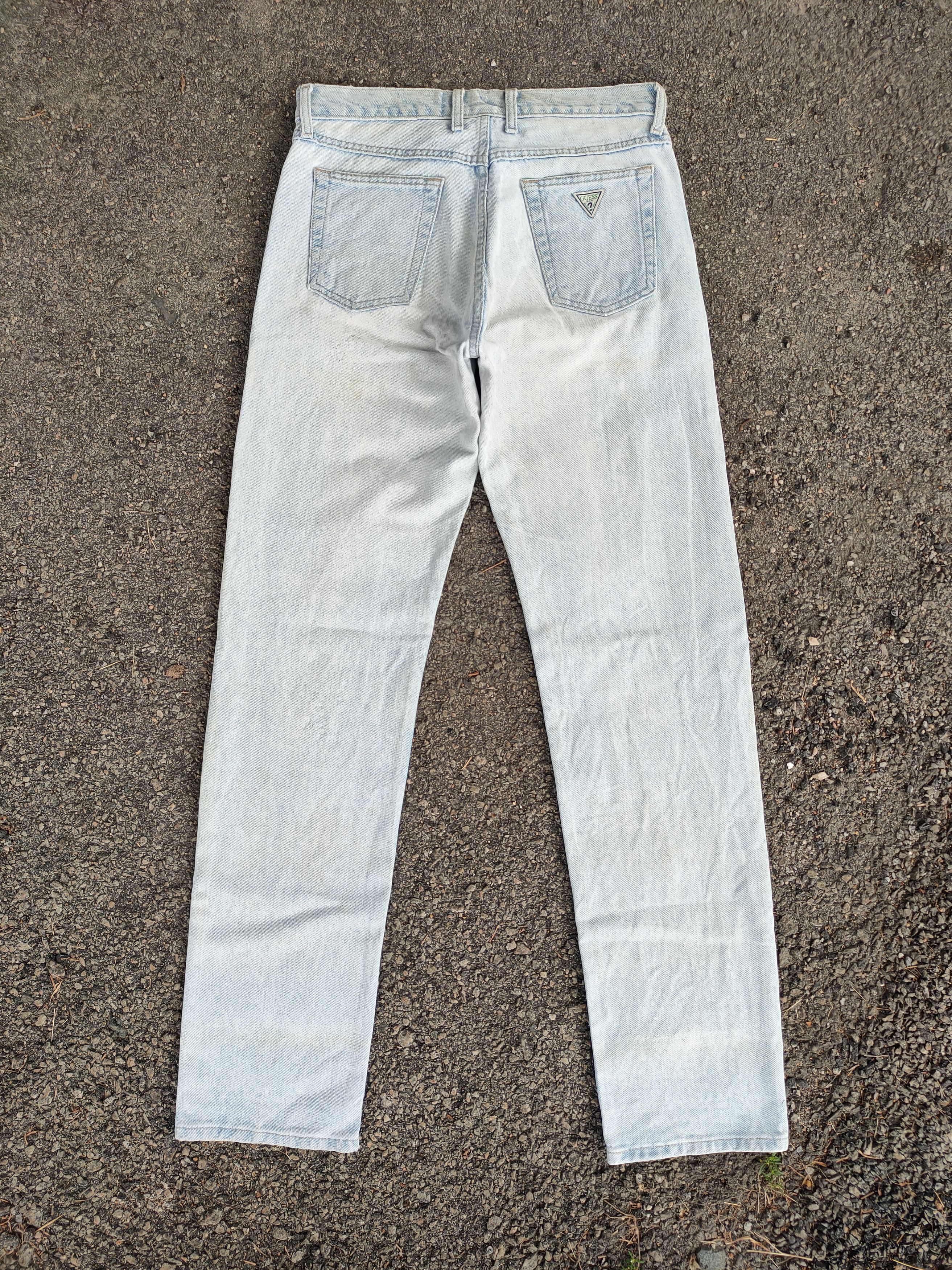 Guess VINTAGE GUESS BUTTON FLY FADED BLUE JEANS DENIM PANTS Size US 32 / EU 48 - 3 Thumbnail