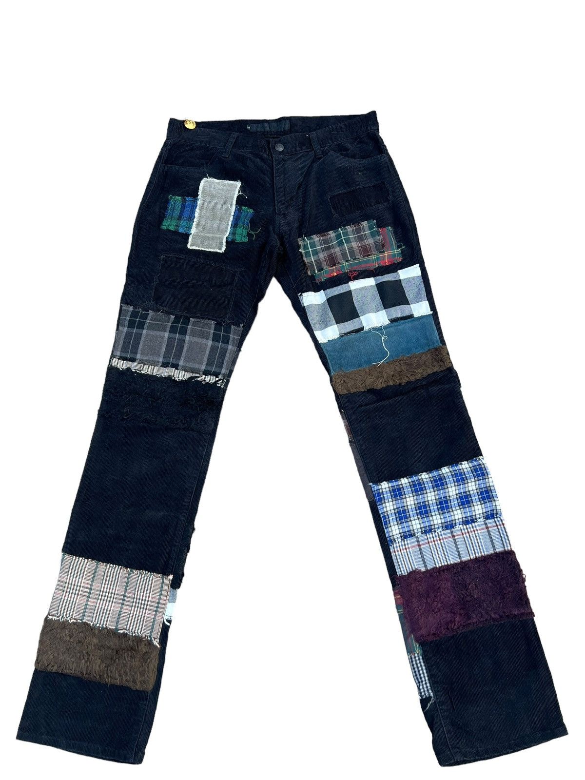 Magical Design RARE!! MAGICAL DESIGN Japan Patchwork Jeans Corduroy Pant Size US 30 / EU 46 - 1 Thumbnail