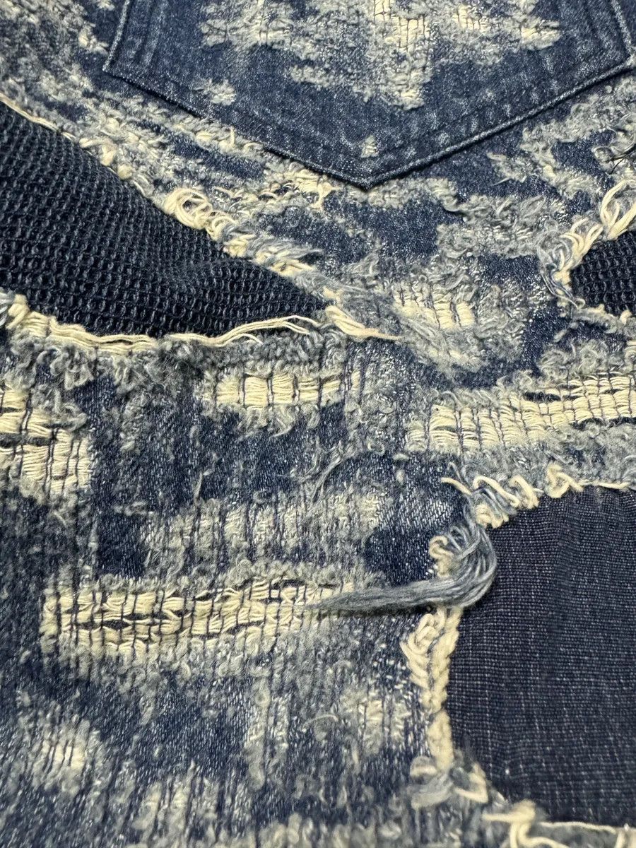 Givenchy AW2023 Givenchy Slim Blue Distressed Boro Denim Jeans Size US 30 / EU 46 - 10 Thumbnail