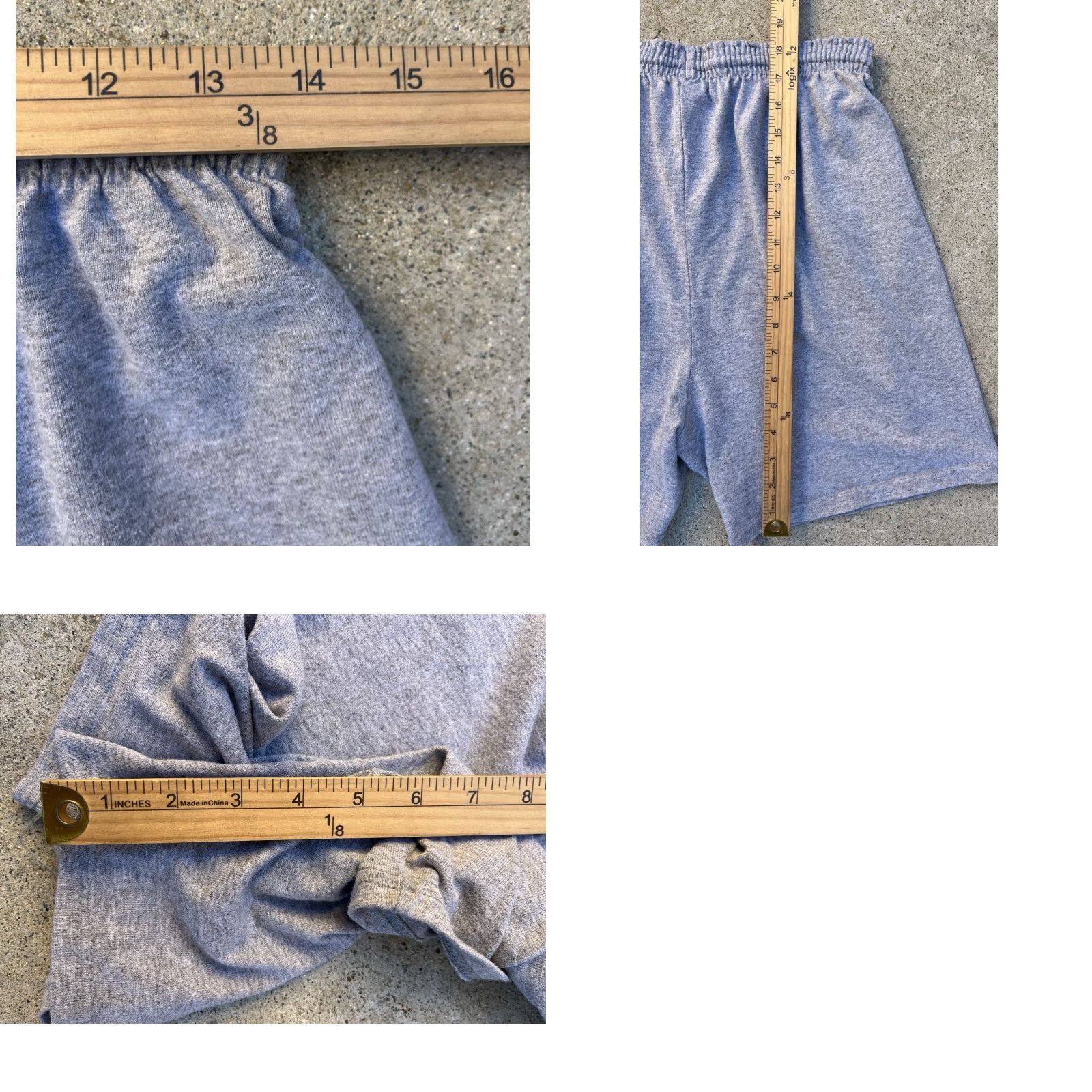 Vintage Unbranded NAVY Shorts Athletic Gray 80s High Waist Gym USA S Inseam 5" Cotton Polyester Blend Men’s Vintage Style Shirt Size US 29 - 8 Thumbnail