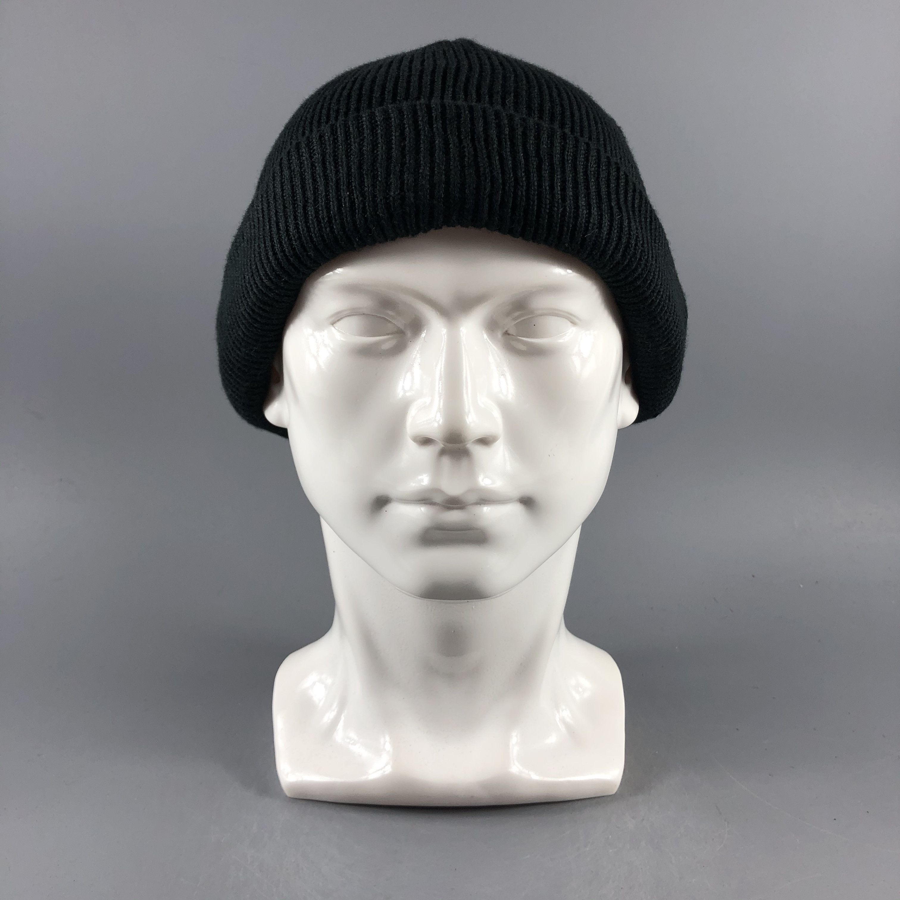 image of Vintage Rayline & Co Fisherman Beanie Snow Hat Snow Cap -D255 in Black, Men's