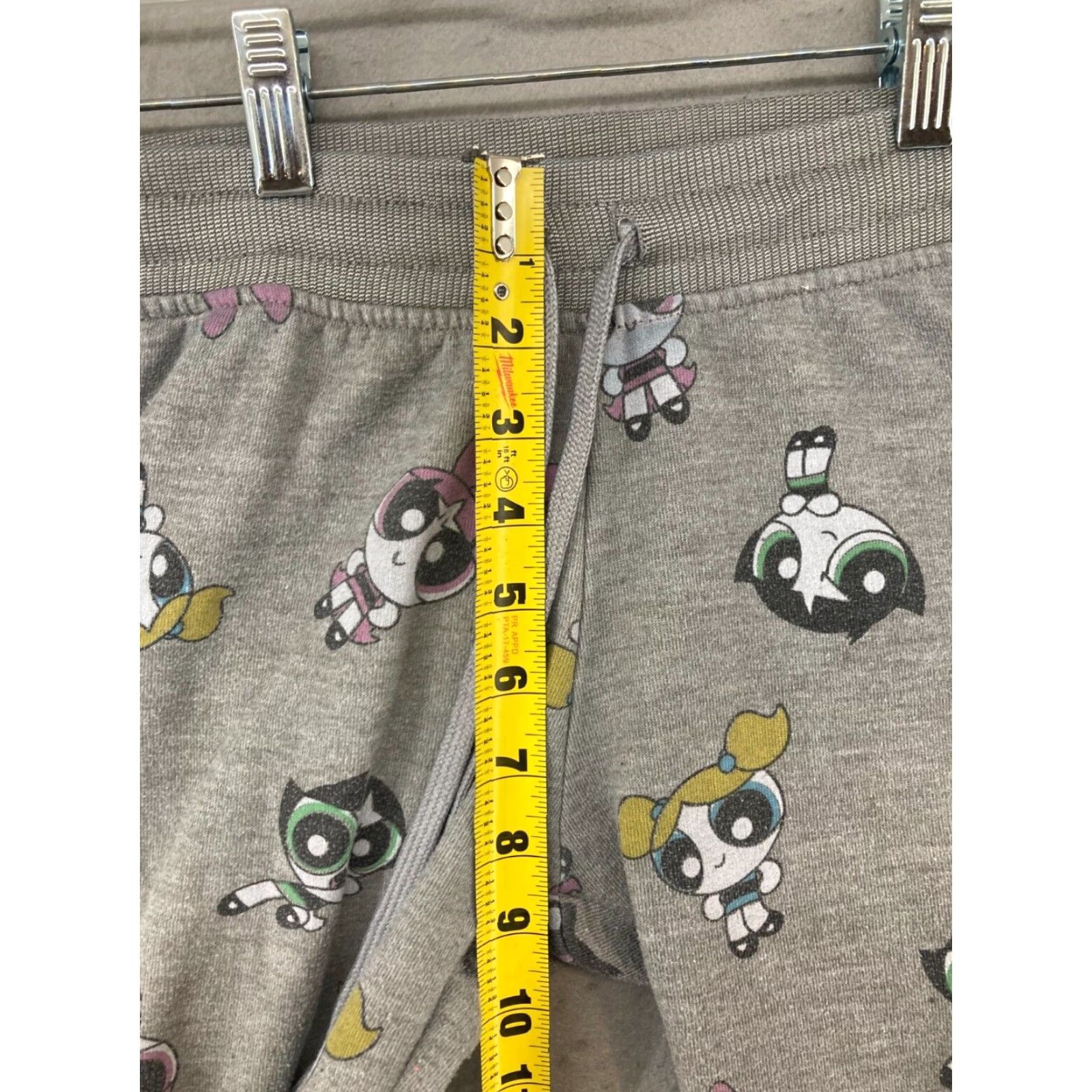 Vintage Powerpuff Girls Sweatpants Womens Small Gray Bubbles Buttercup Blossom Size 28" / US 6 / IT 42 - 4 Thumbnail