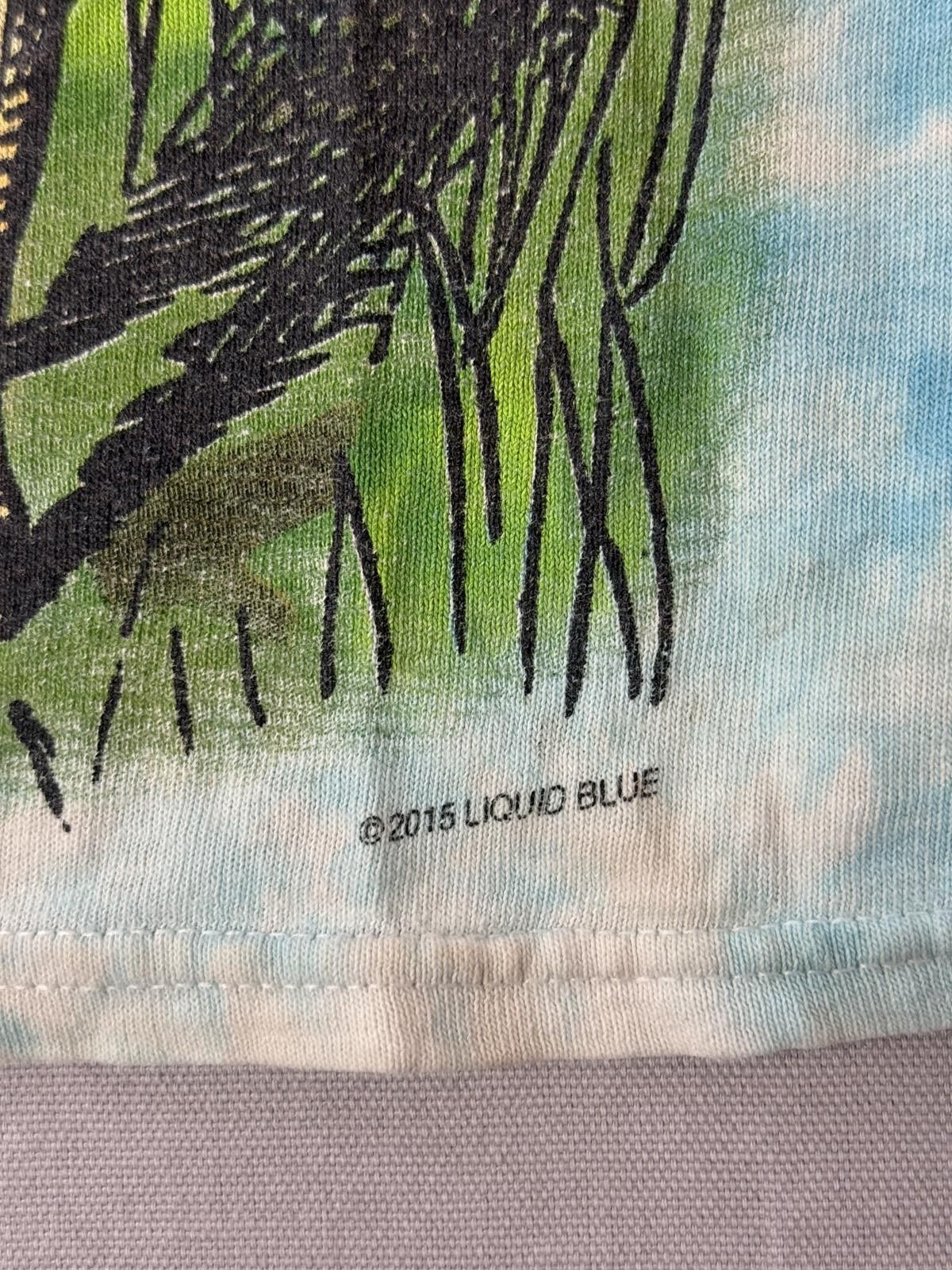 Liquid Blue Faded Alice in Wonderland T-shirt Smoking Hookah Tie Dye M Size US M / EU 48-50 / 2 - 5 Thumbnail
