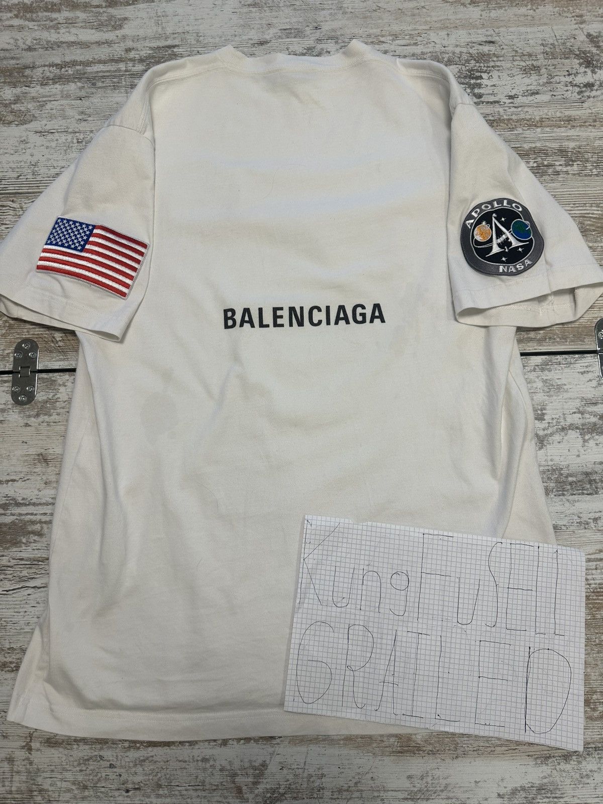 Balenciaga Balenciaga NASA T-Shirt Size US M / EU 48-50 / 2 - 2 Thumbnail