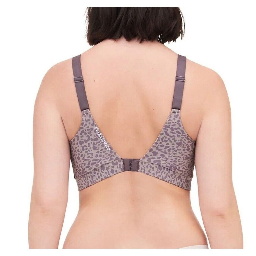 The Unbranded Brand Chantelle Women Taupe Leopard Wireless Yoga Sport Bra Size S Size ONE SIZE - 4 Thumbnail