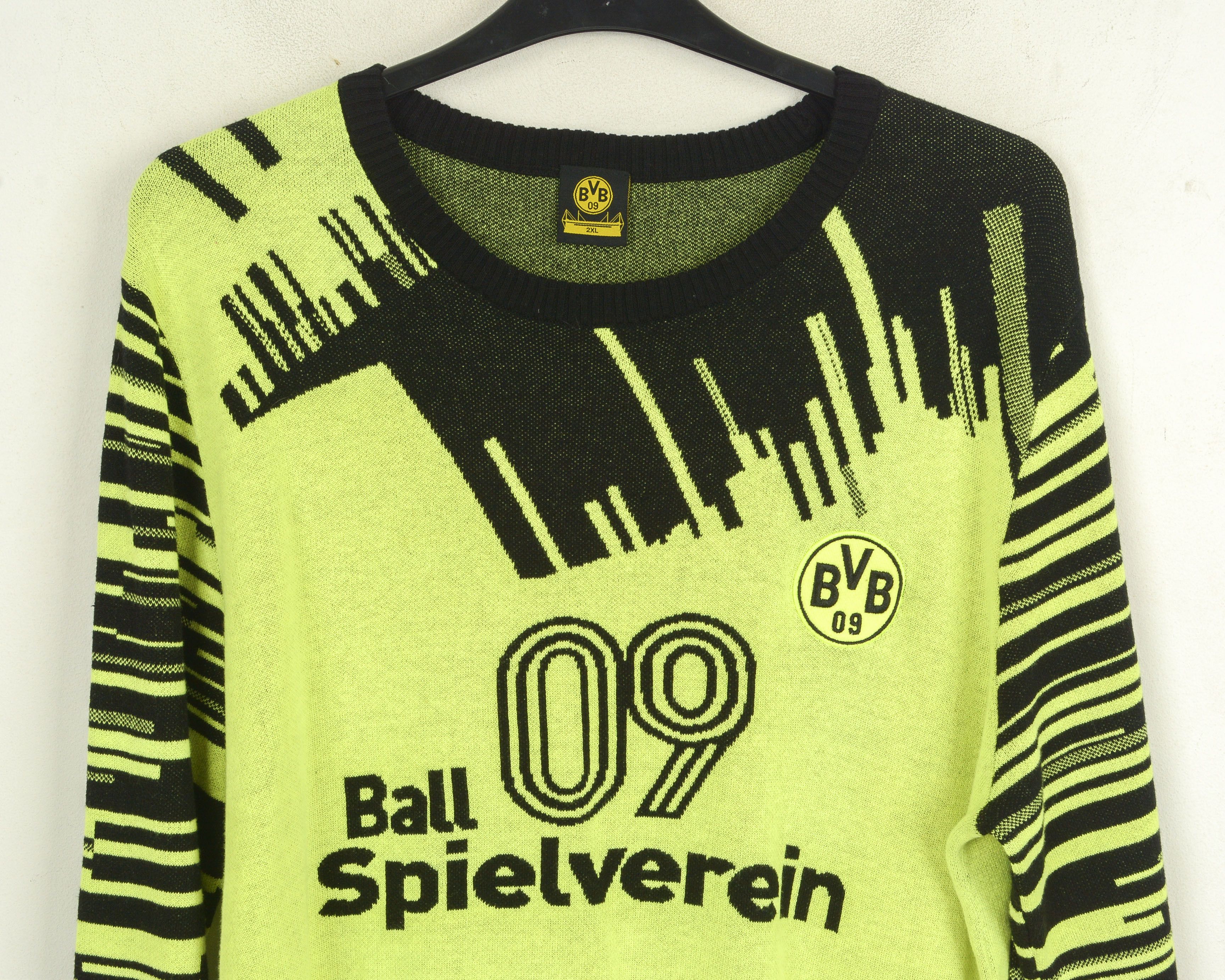 Vintage Borussia Dortmund Men 2XL Retro Jumper Knit 1993 1994 BVB Size US XXL / EU 58 / 5 - 3 Thumbnail