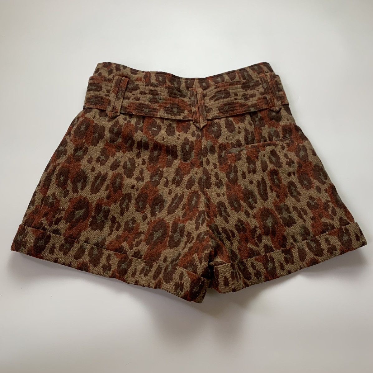 Sezane Sezane Jacquard Leopard High Rise Shorts Size 34" / US 12 / IT 48 - 12 Thumbnail