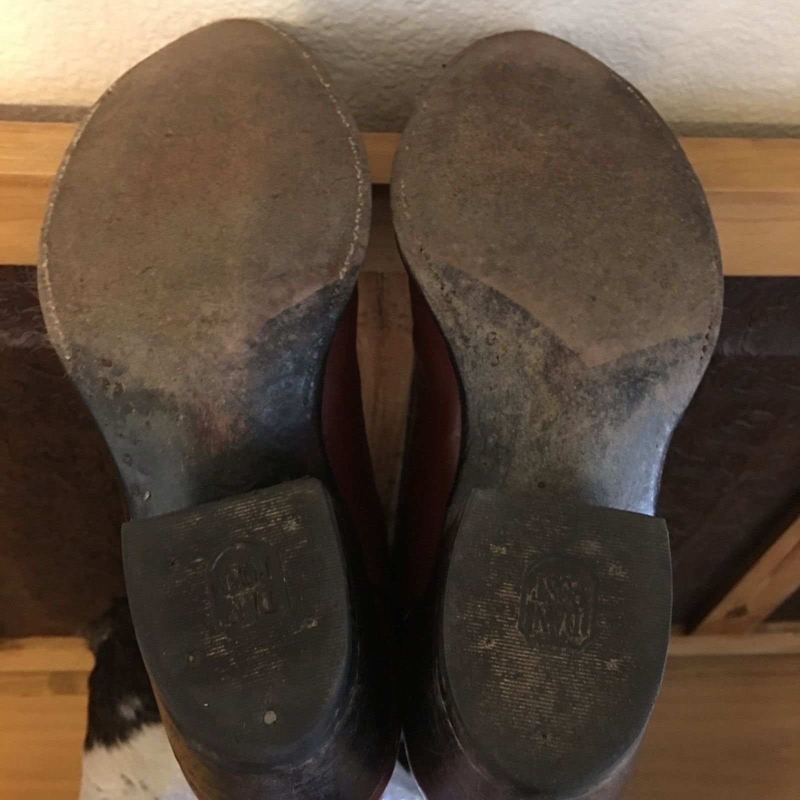 Dan Post Men’s Dan Post wine stitched leather western boots Size US 8.5 / EU 41-42 - 13 Thumbnail