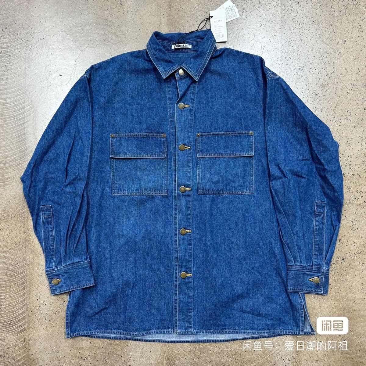 Auralee 25ss Selvedge Light Oz Denim Shirt