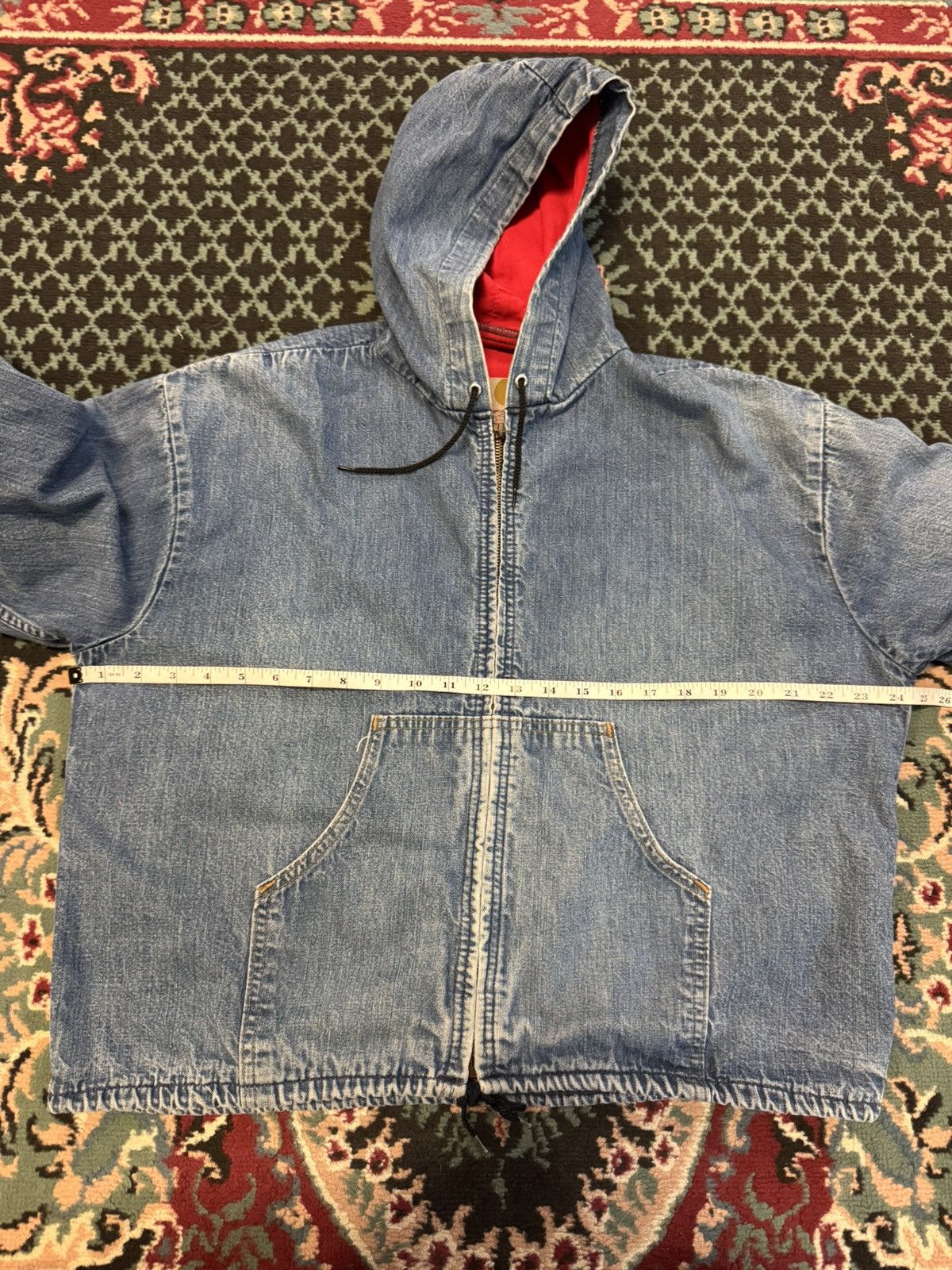 Vintage Vintage 70s 80s Carhartt Workwear denim Jacket Size US L / EU 52-54 / 3 - 6 Thumbnail