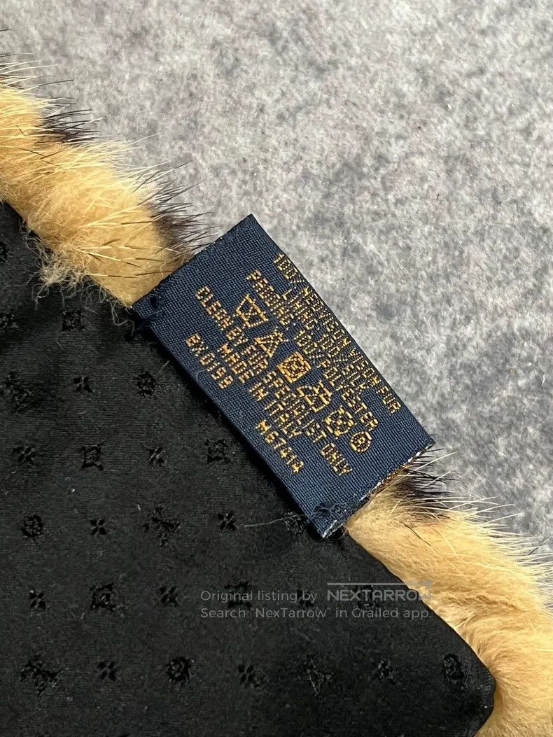 Louis Vuitton Louis Vuitton Mink patchwork scarf Size ONE SIZE - 5 Thumbnail