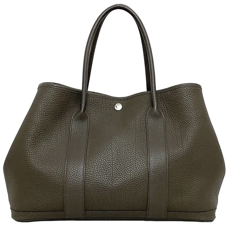 Hermes HERMES Tote Bag Grey Leather Size ONE SIZE - 1 Thumbnail