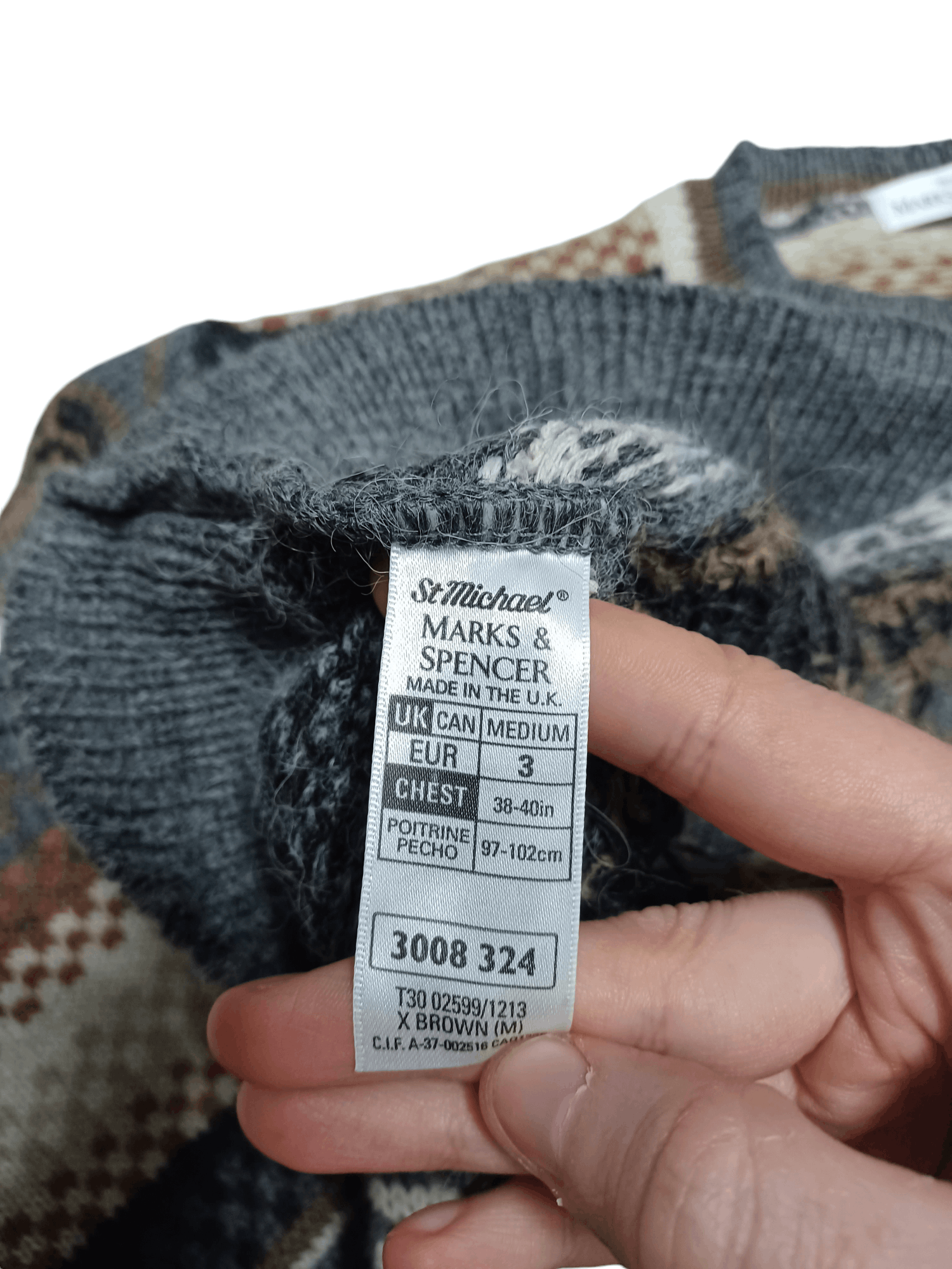 Other VINTAGE 90S MADE IN UK WOOL SWEATER OLDMONEY Y2K Size US M / EU 48-50 / 2 - 5 Thumbnail