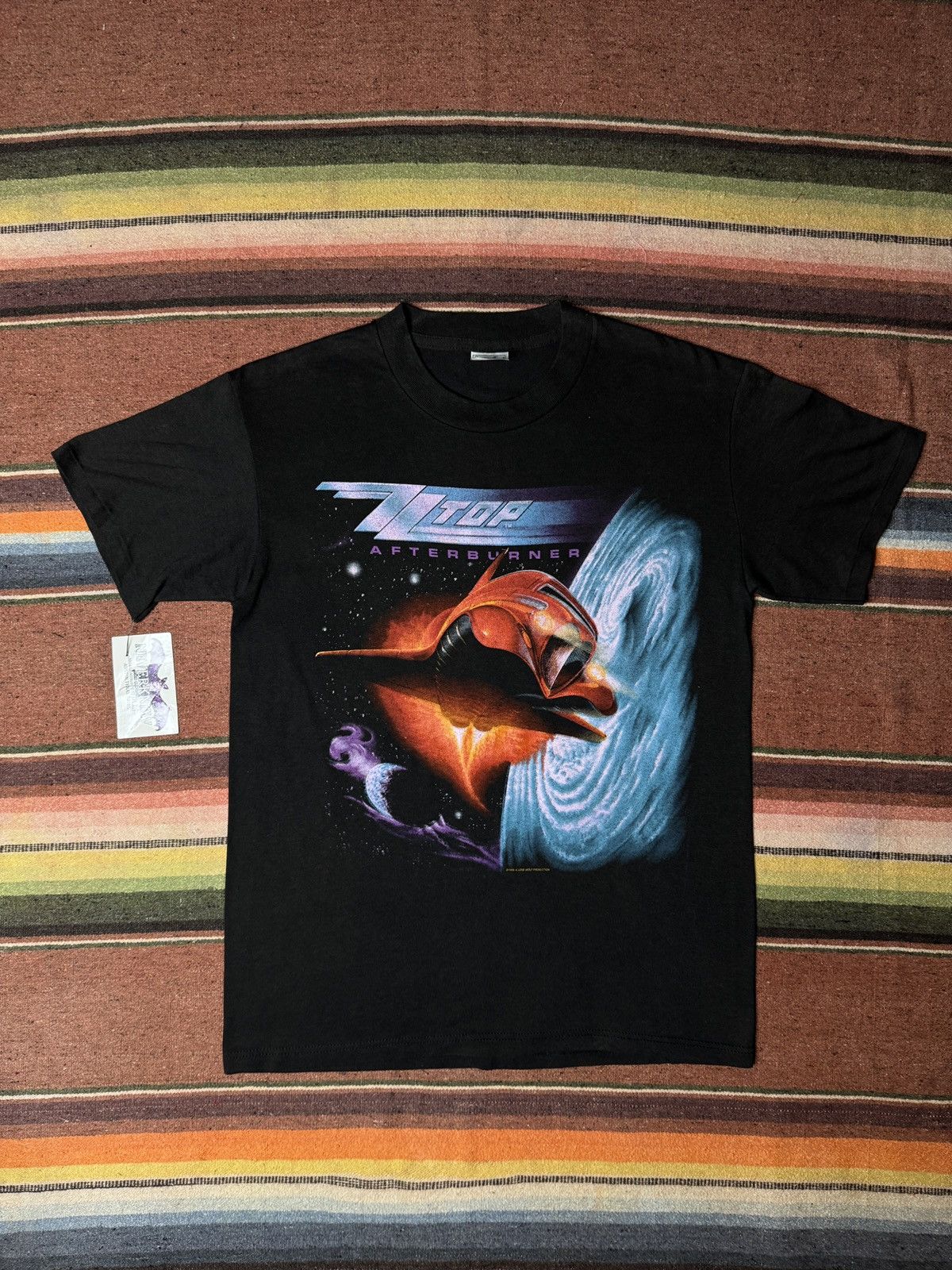 Band Tees × Vintage Vintage 1986 ZZ Top Afterburner Band Tee Shirt Size US M / EU 48-50 / 2 - 1 Thumbnail