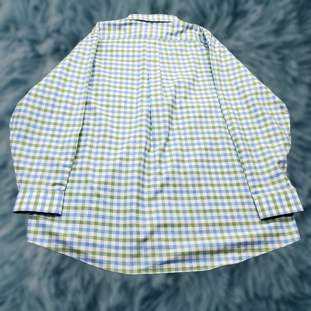 Stafford Stafford Mens Dress Shirt 2XL Plaid Wrinkle Free Button-Down Multicolor Regular Shirt Size 48R - 1 Thumbnail