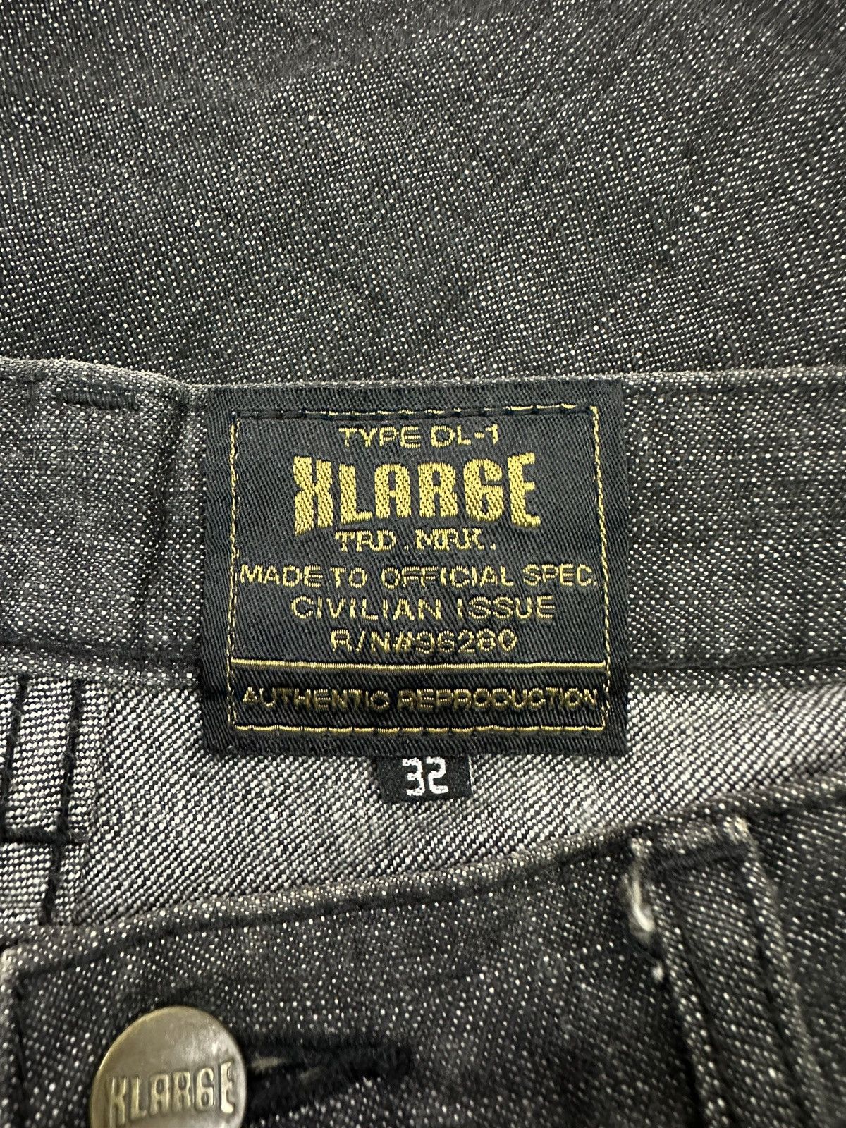Vintage × X-LARGE MADE IN JAPAN X LARGE DOUBLE KNEE DENIM JEANS Size US 34 / EU 50 - 5 Thumbnail