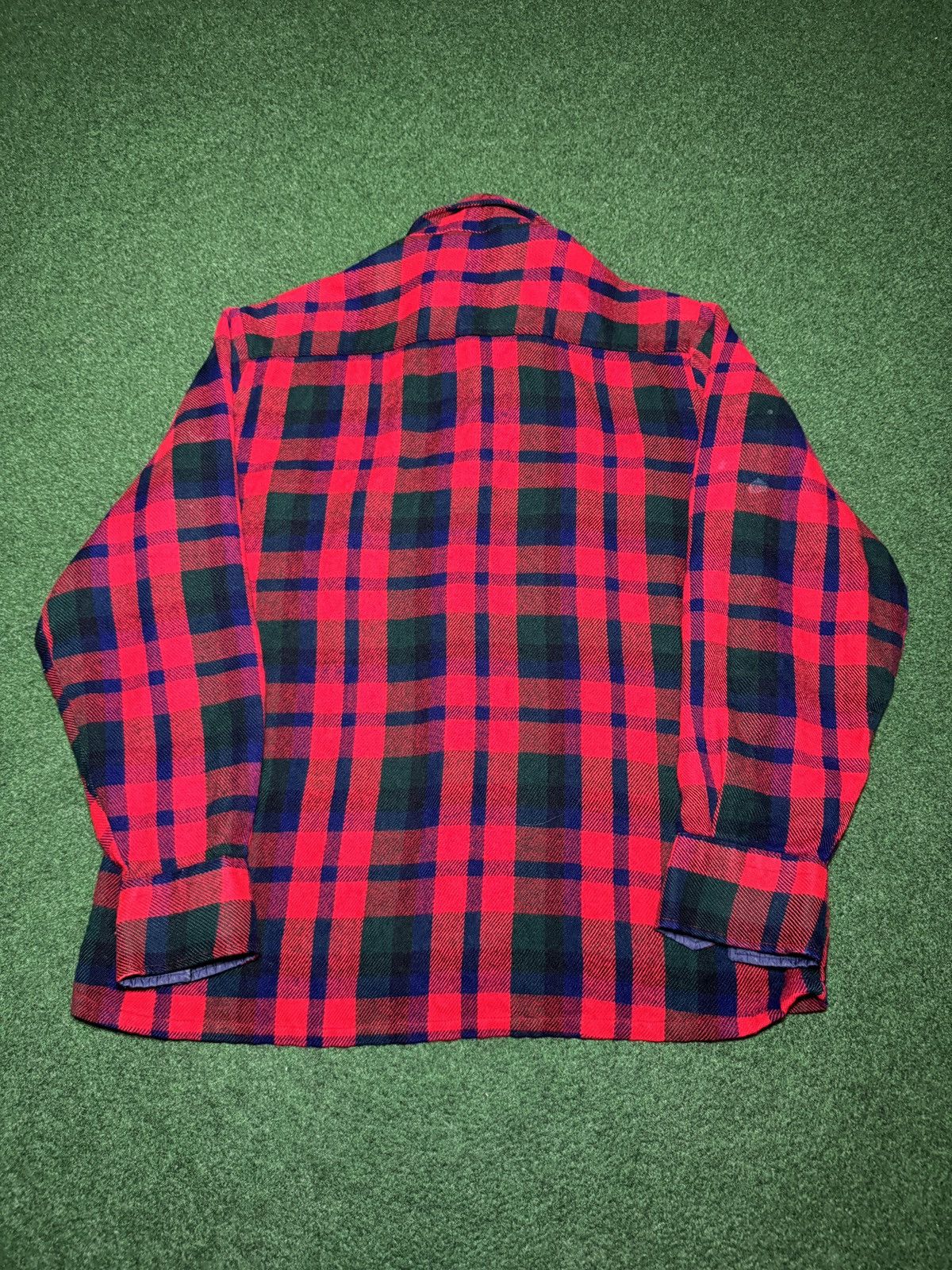 Vintage Vintage Rugged Plaid Flannel Virgin Acrylic Soft L Shirt Size US L / EU 52-54 / 3 - 5 Thumbnail
