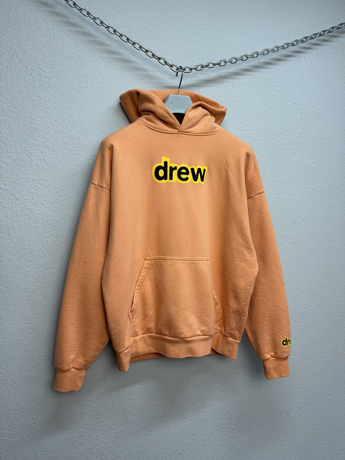 Vintage Vintage Drew House Boxy Hoodie Peach Justin Bieber Logo Size US S / EU 44-46 / 1 - 2 Thumbnail