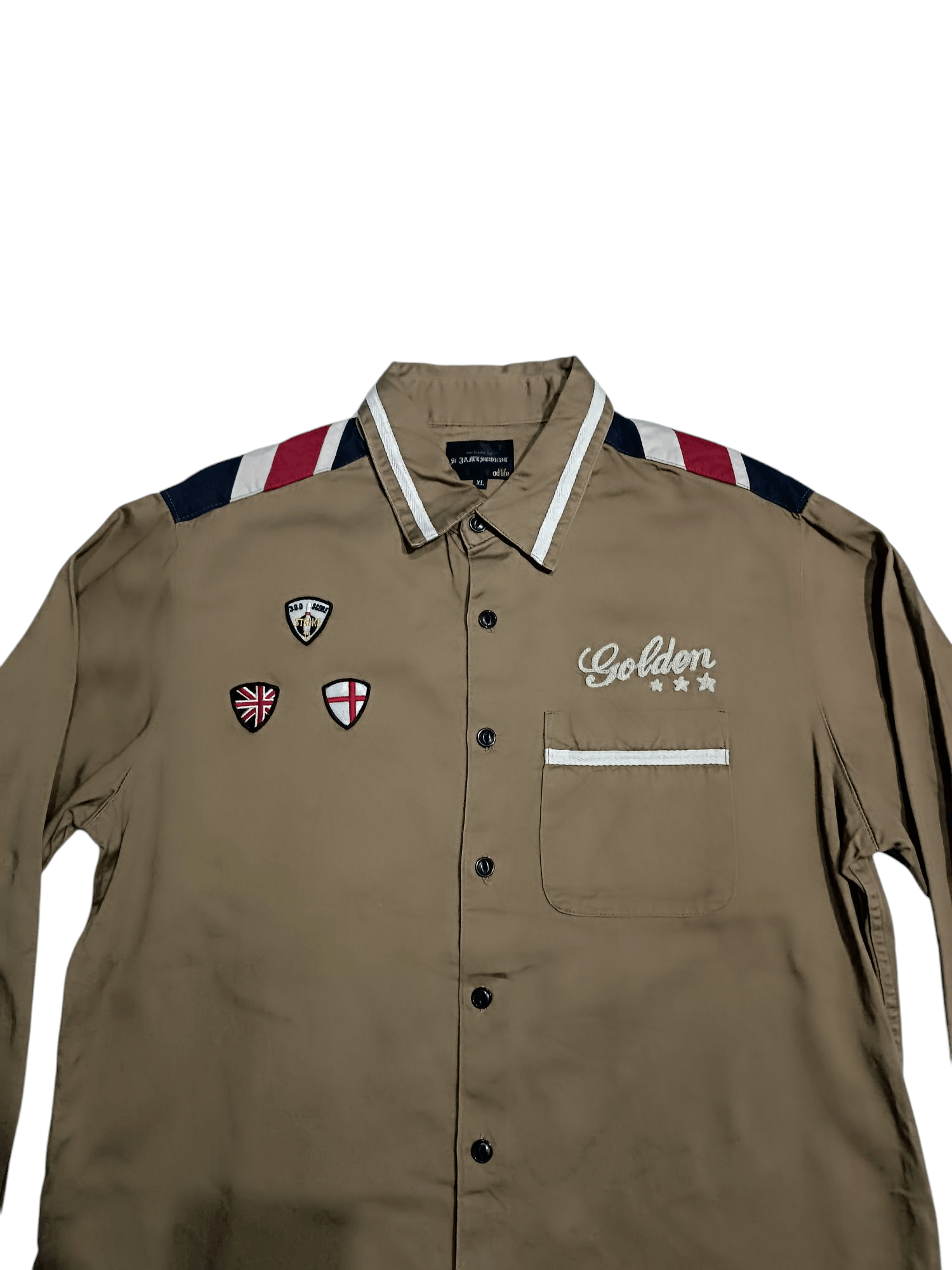 Japanese Brand × Vintage Long Sleeve Shirt Union Jack Size US XL / EU 56 / 4 - 2 Thumbnail