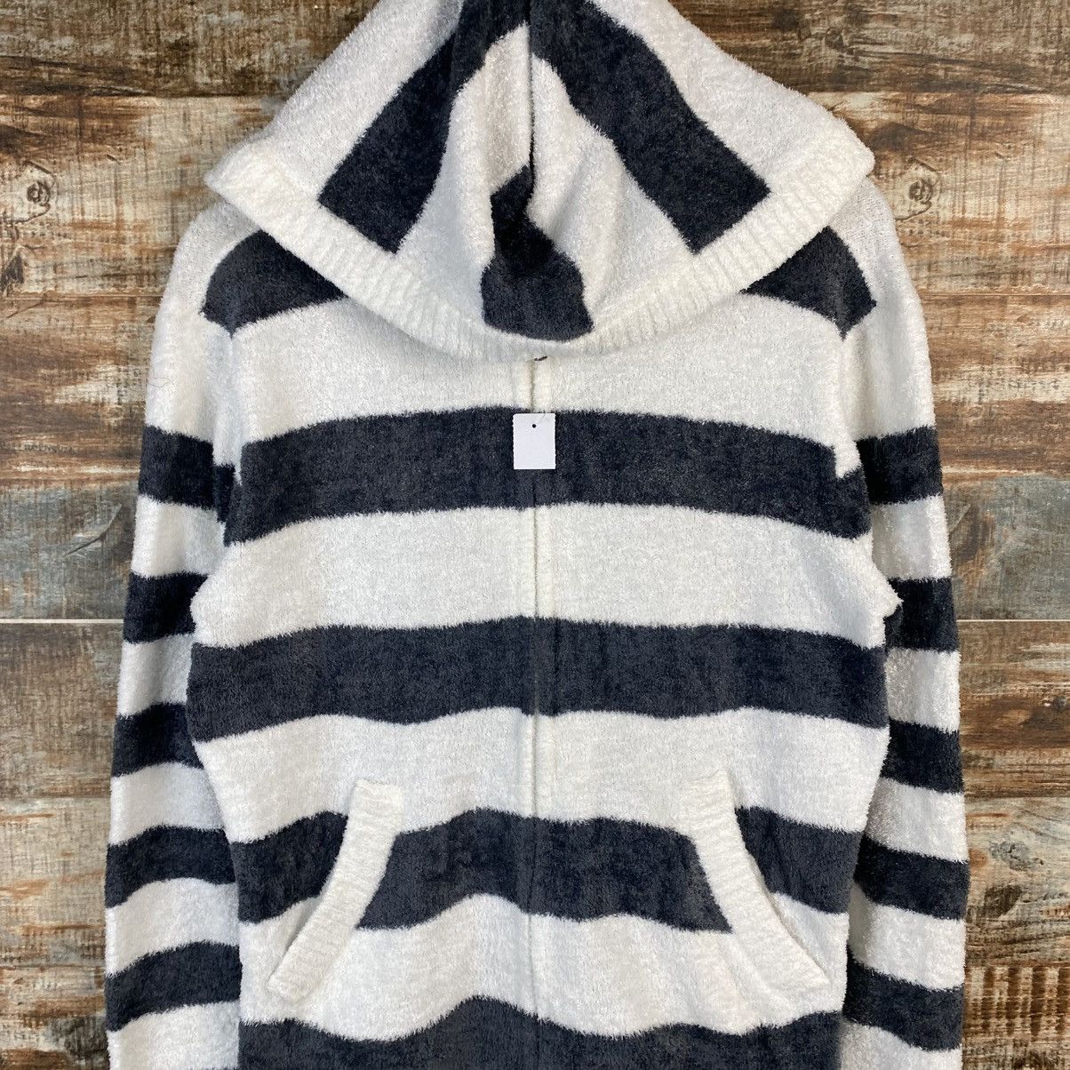 Japanese Brand DL Gelato Pique Stripe Black Hoodie #C1045 Size M / US 6-8 / IT 42-44 - 5 Thumbnail