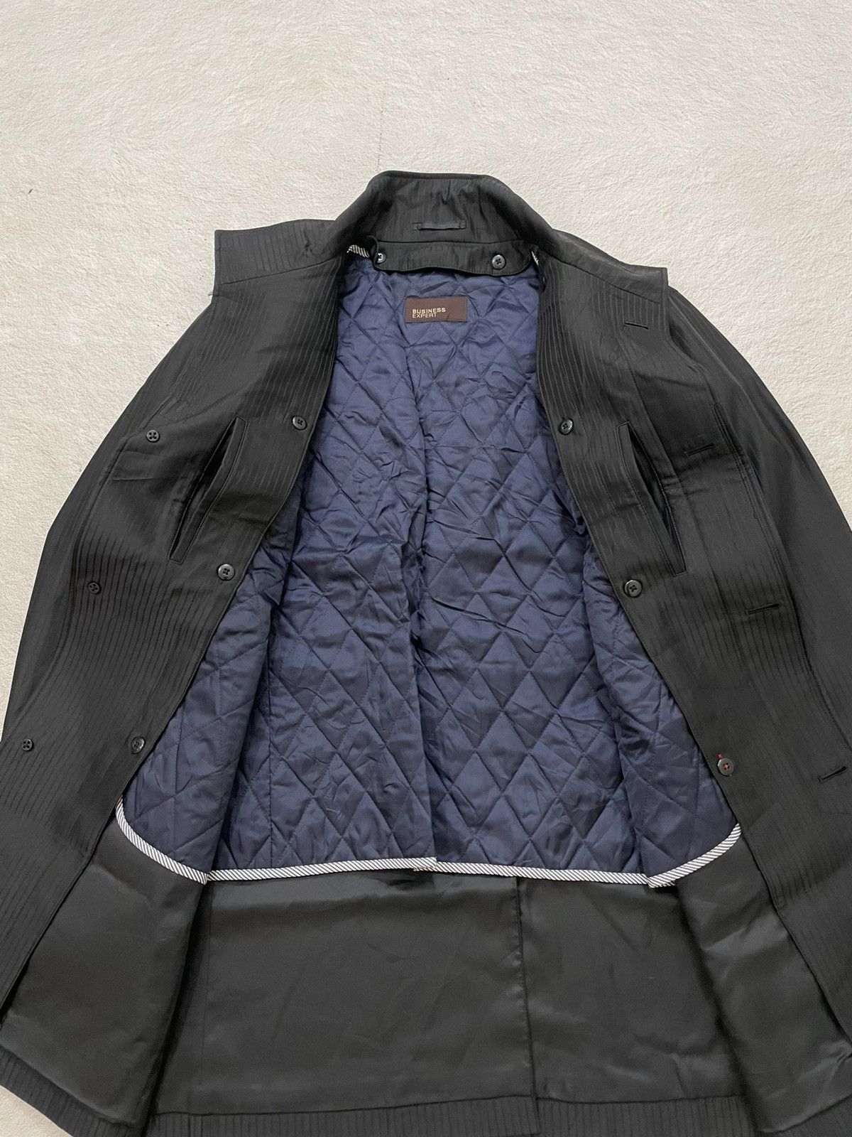 14th Addiction 2000s Japan Y’j Black Tech Mac Coat Hidden Placket LGB Y2K Size US L / EU 52-54 / 3 - 6 Thumbnail