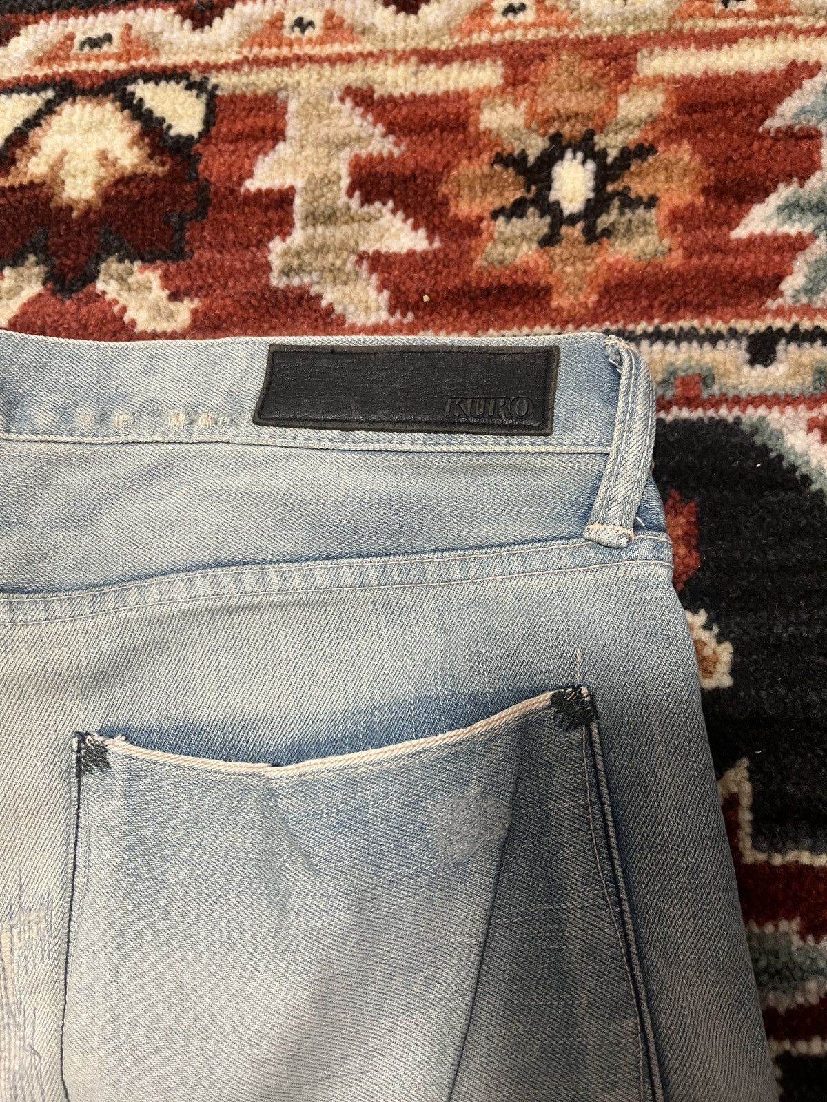 KURO Kuro Selvedge Distressed Jeans Size US 33 - 6 Thumbnail