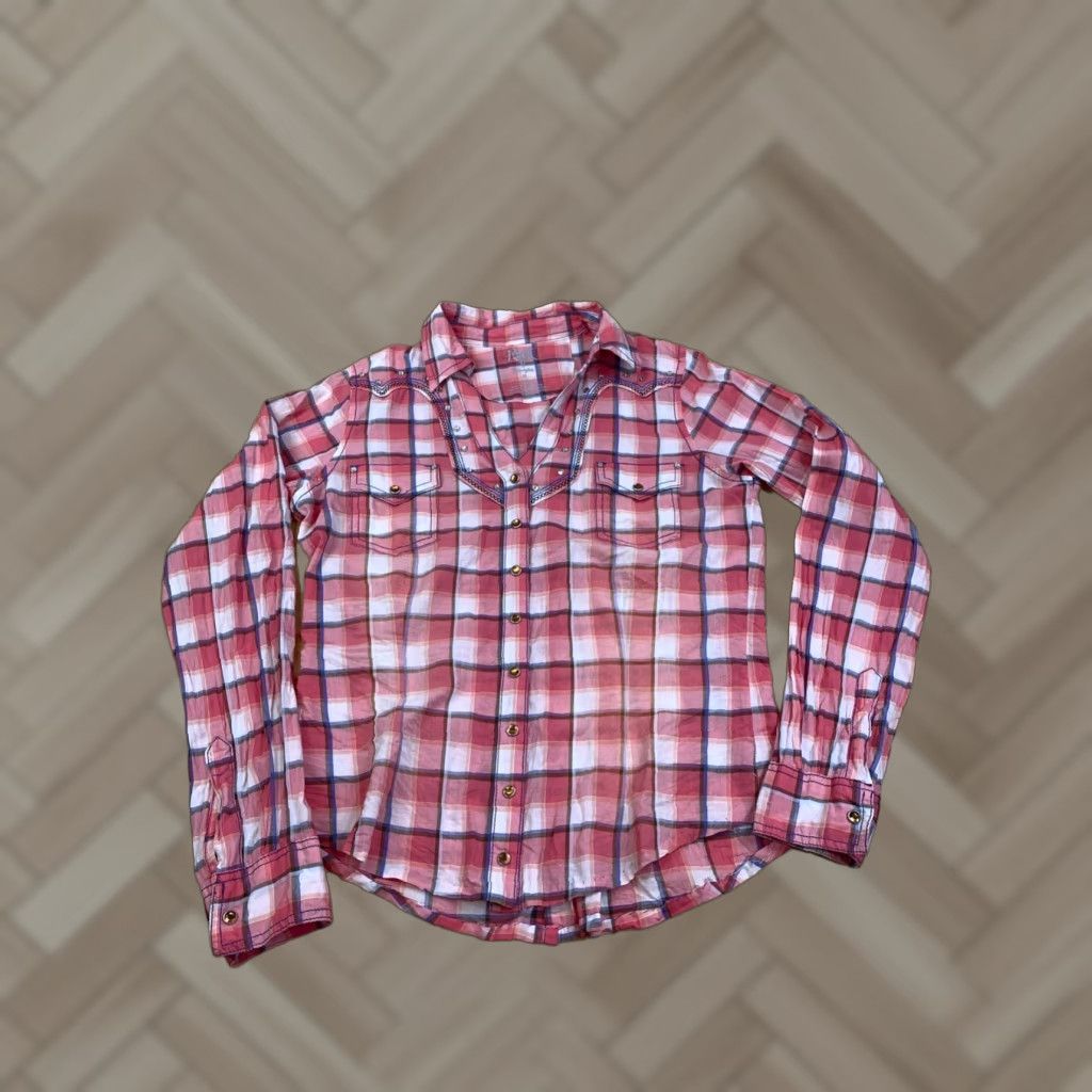 Wrangler Wrangler Shirt Rock 47 Plaid Red Western Cowgirl Button-Up M Women Size Red Wrangler Rock 47 Plaid Button-Up Western Cowgirl Shirt M Red Size M / US 6-8 / IT 42-44 - 1 Thumbnail