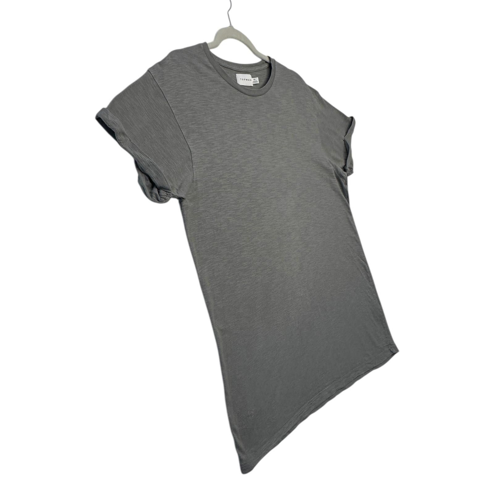 Topman TopMan T-Shirt Men's UK Size XL Grey Short Sleeve Crew Neck Size US XL / EU 56 / 4 - 4 Thumbnail