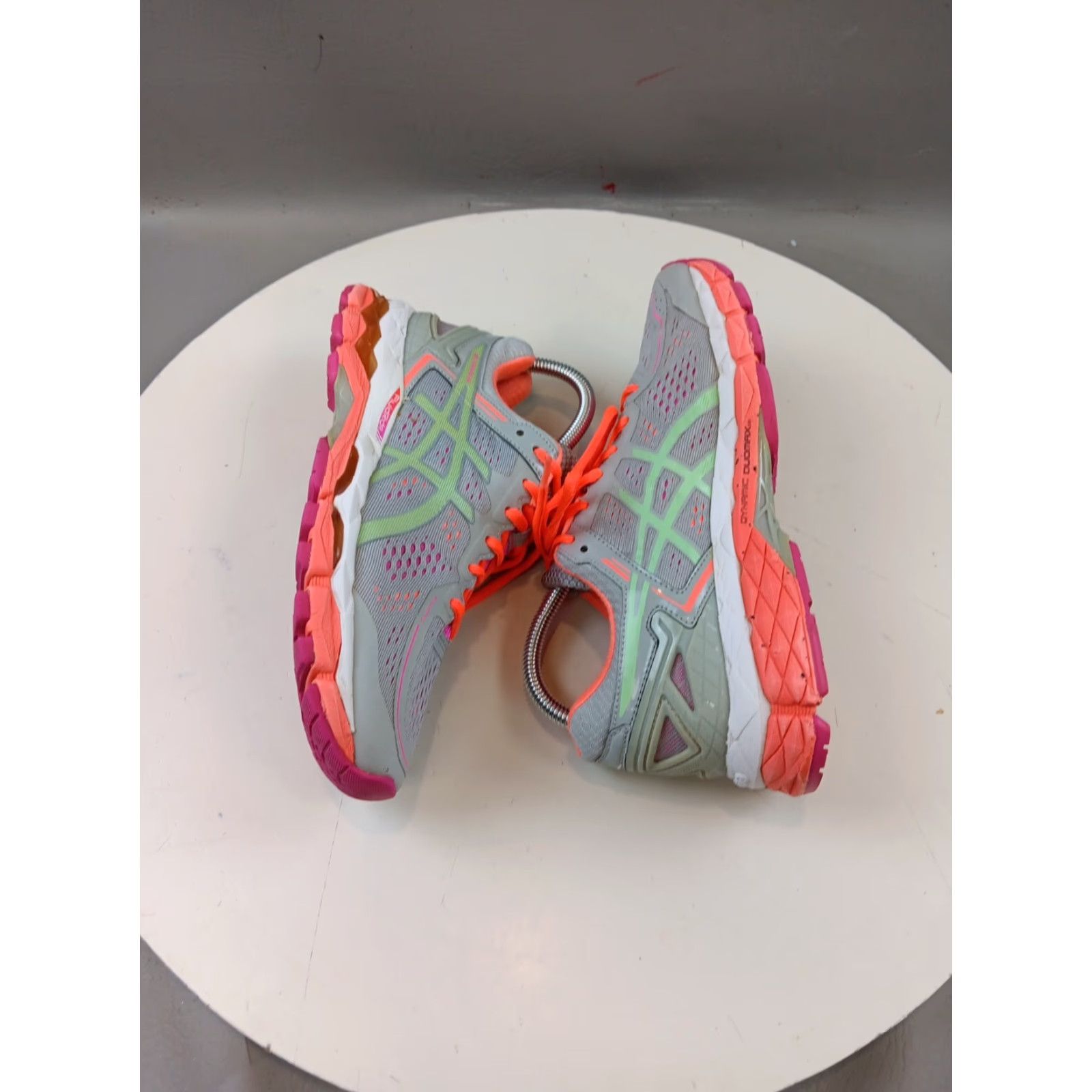Asics ASICS GEL-Kayano 22 Women's Size 8 Silver Gray/ Pistachio/ Coral Lightly Used Sneaker Athletic Running & Jogging Gel Lace Up Shoes Women Size US 8 / IT 38 - 6 Thumbnail