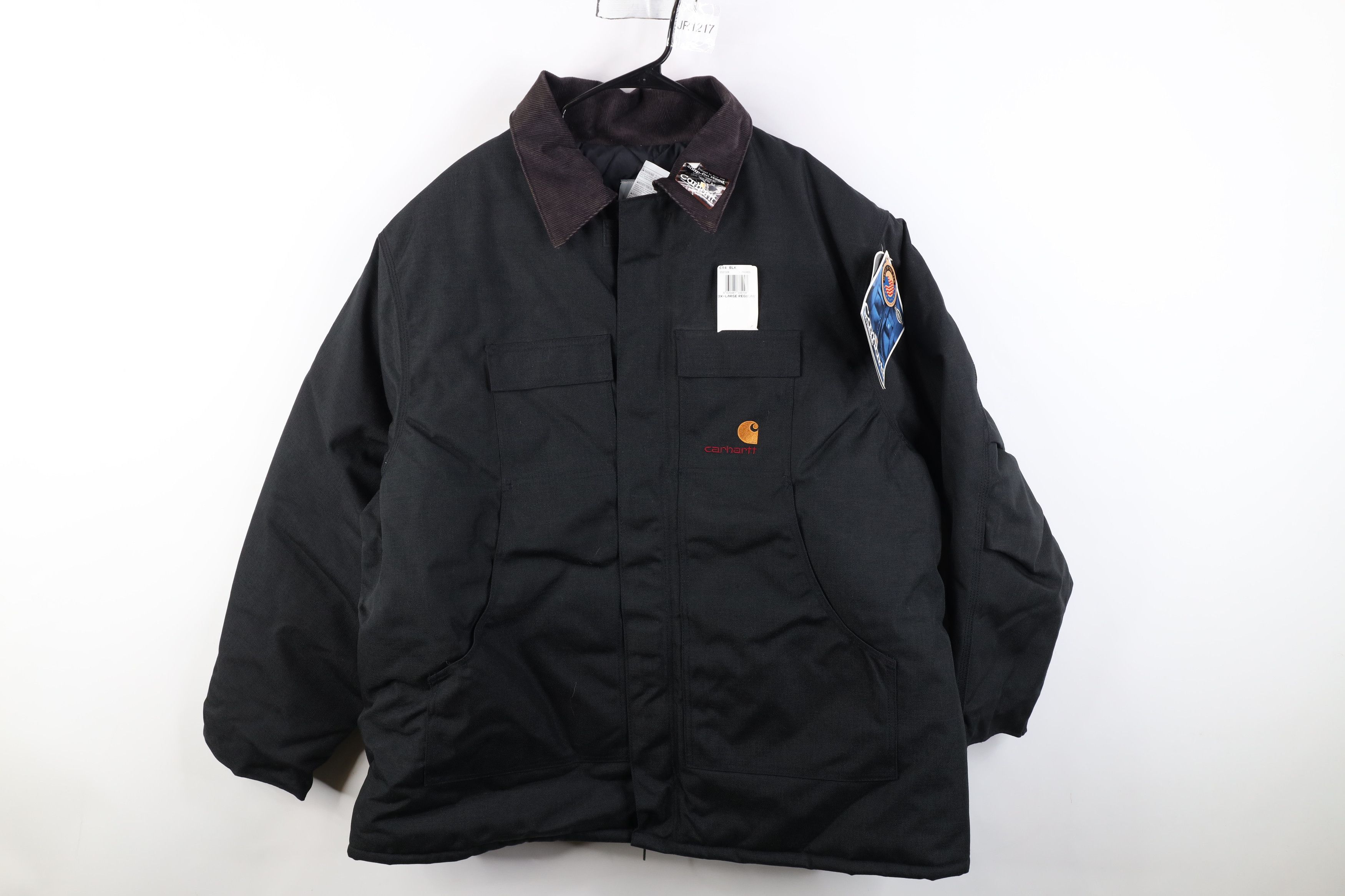 Carhartt Deadstock Vintage Y2K Carhartt Chore Barn Jacket Black USA Size US XXL / EU 58 / 5 - 1 Thumbnail