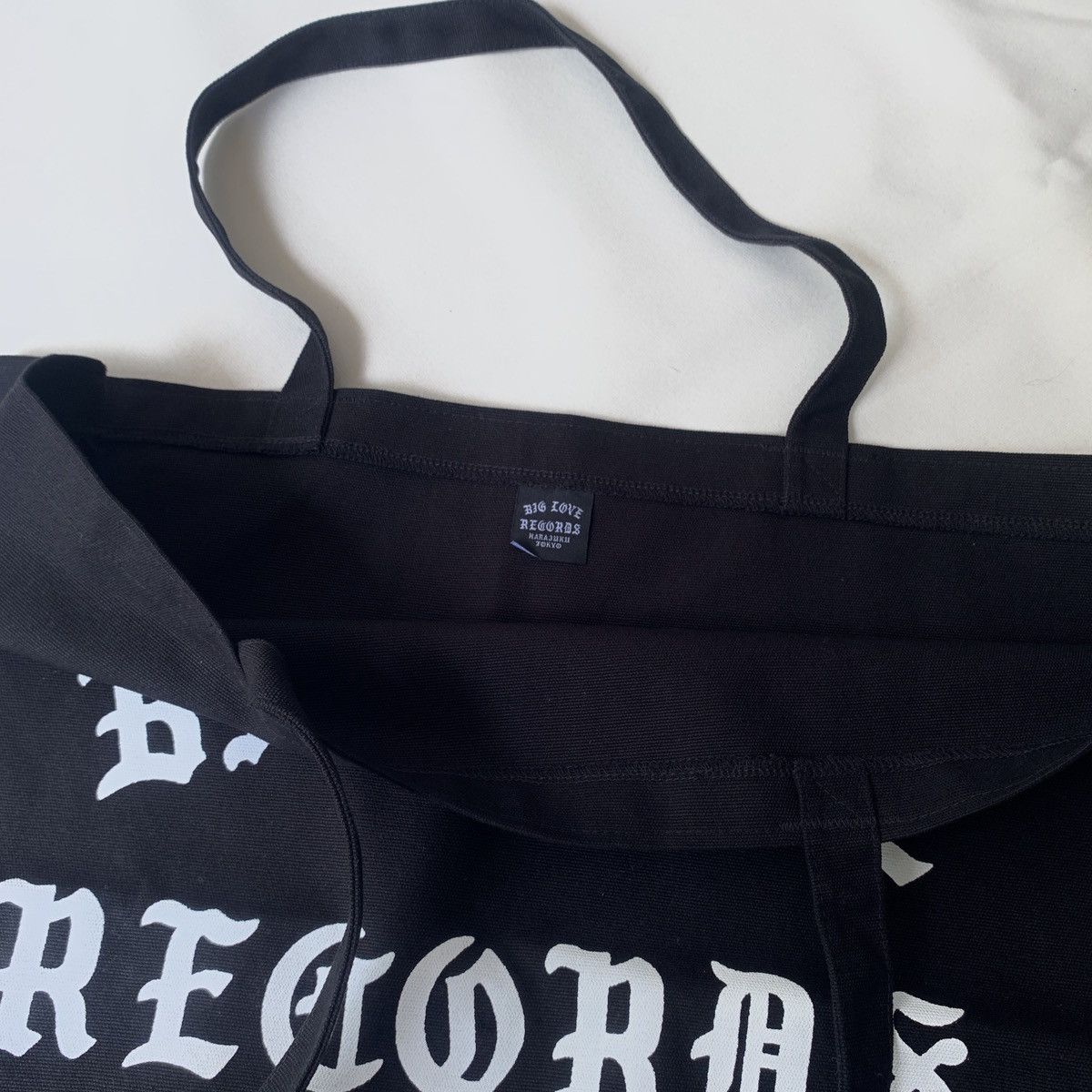 Japanese Brand BIG LOVE RECORDS HARAJUKU TOKYO TOTEBAG Size ONE SIZE - 4 Thumbnail