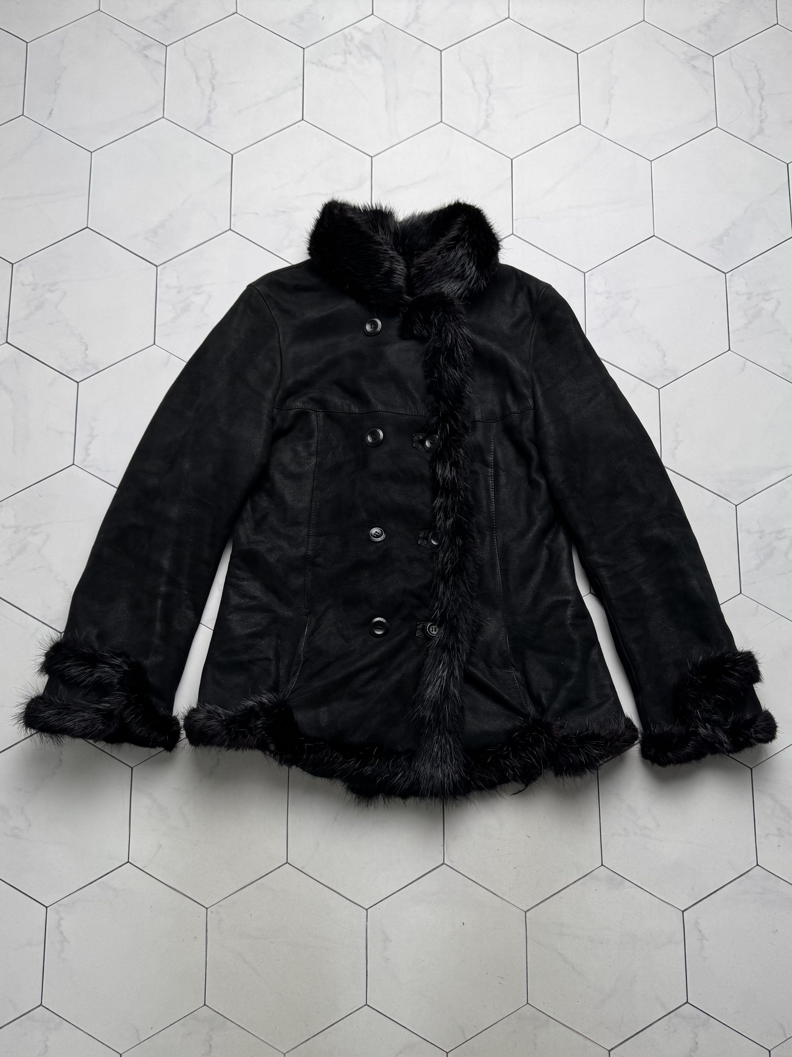 Vintage Vintage Real Shearling Coat (B550) Size M / US 6-8 / IT 42-44 - 5 Thumbnail