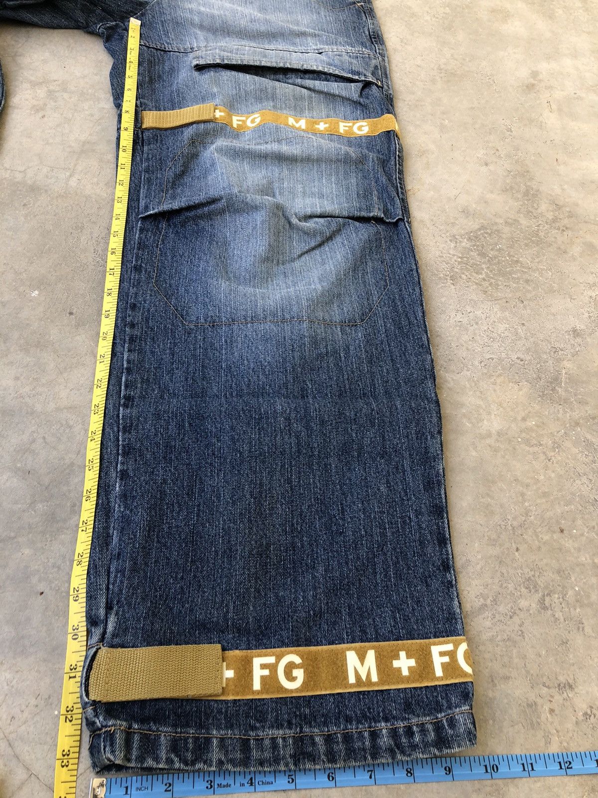 Marithe + Francois Girbaud Le Jean Marithe Francois Gurbaud Y2k M+FG Strap Baggy Denim Size US 34 / EU 50 - 12 Thumbnail
