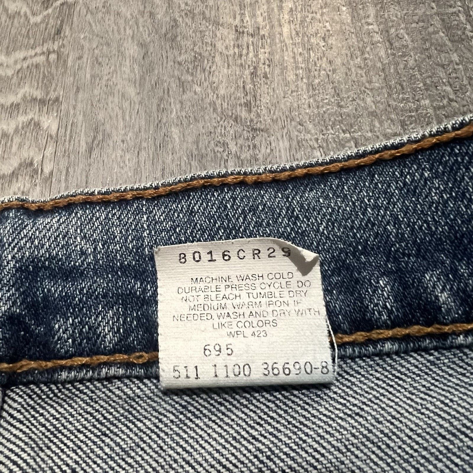 Levi's VTG Levi's 512 Women's Jeans Slim Fit Tapered Leg Y2K 2000 Size 32" / US 10 / IT 46 - 6 Thumbnail