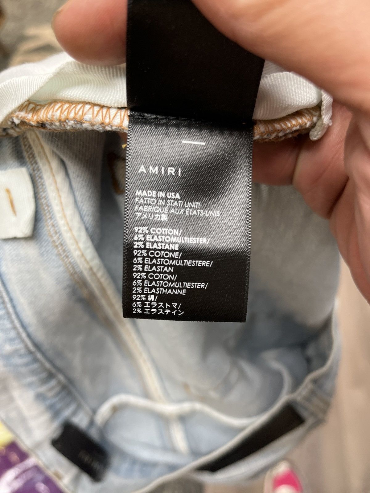 Amiri Amiri Blue Jean Size US 33 - 5 Thumbnail