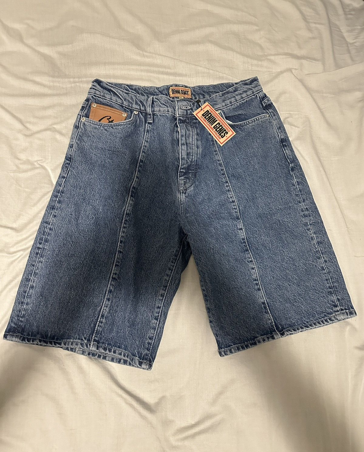 Corteiz Corteiz C-star denim shorts/jorts - faded blue | Grailed